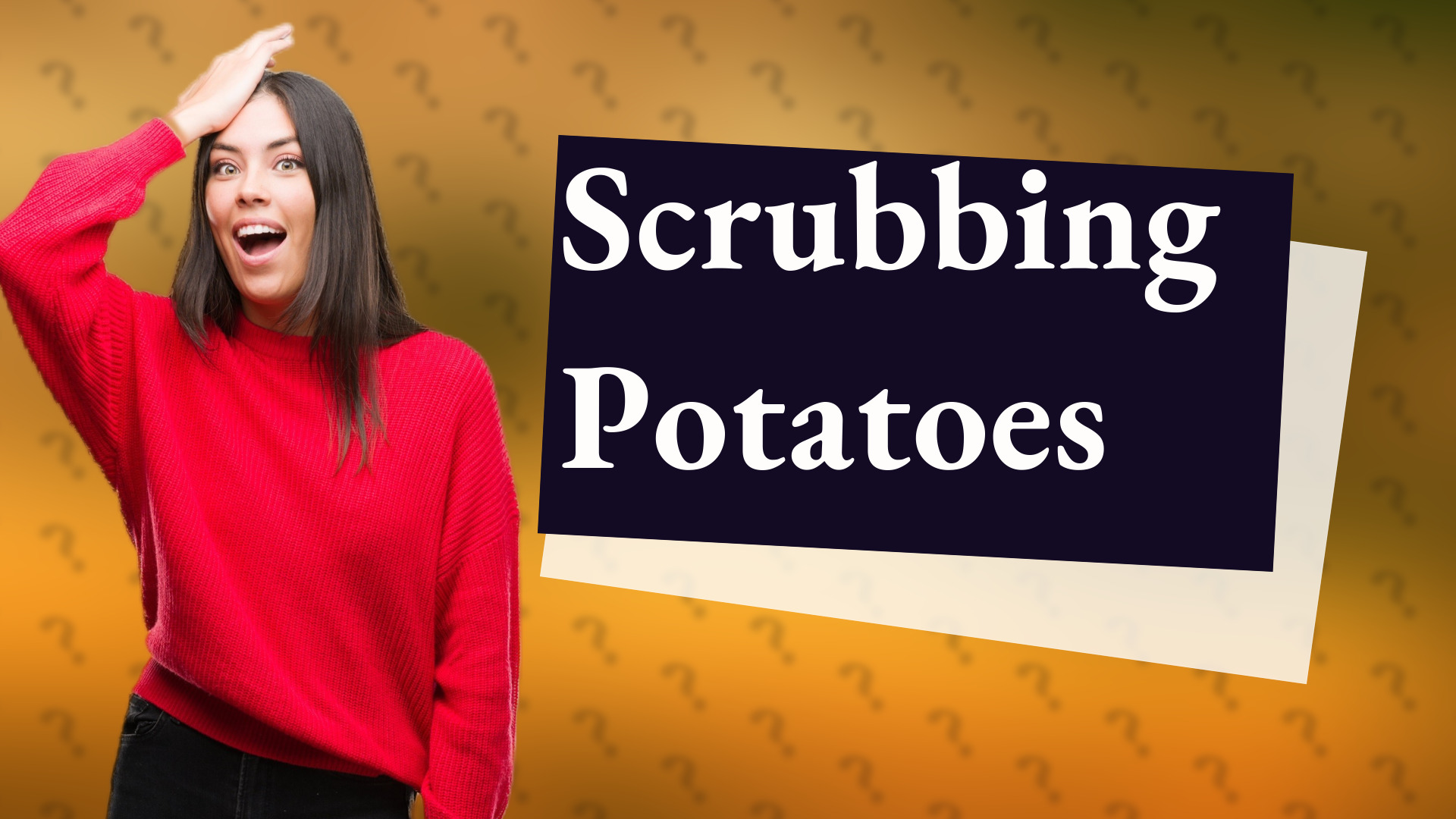 Scrubbing Potatoes