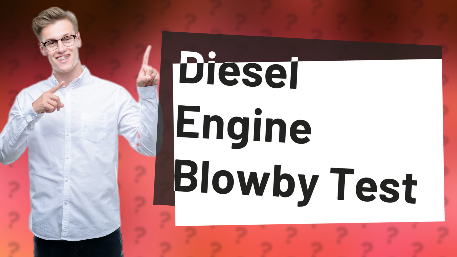 Diesel Engine Blowby Test