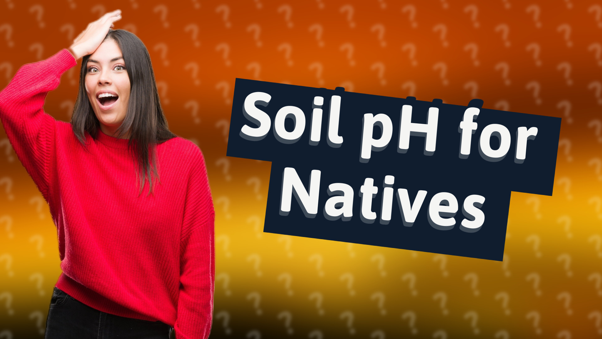 Soil pH for Natives