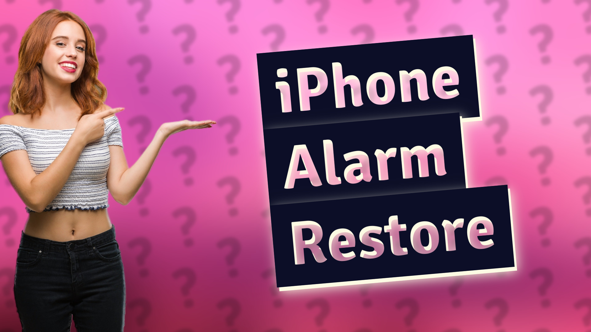 iPhone Alarm Restore