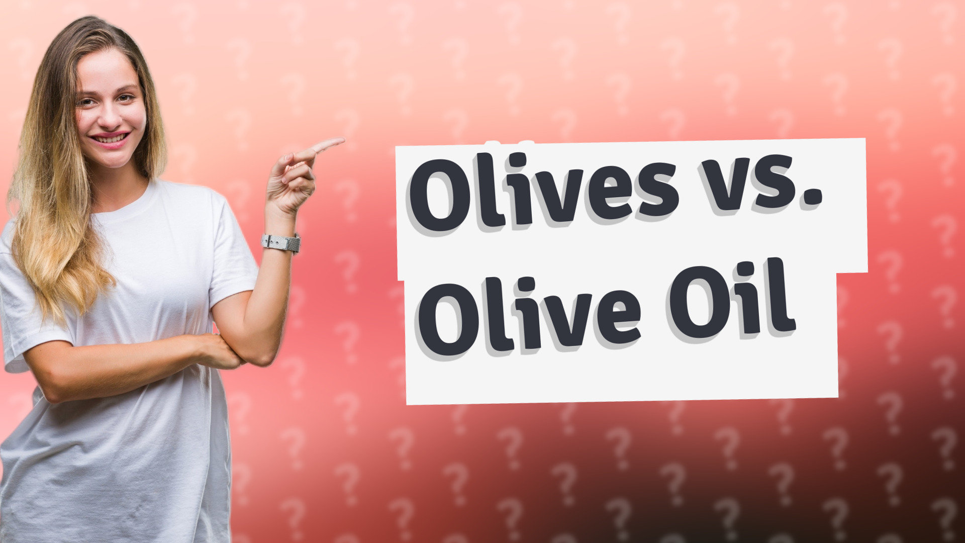 Olives vs. Olive Oil