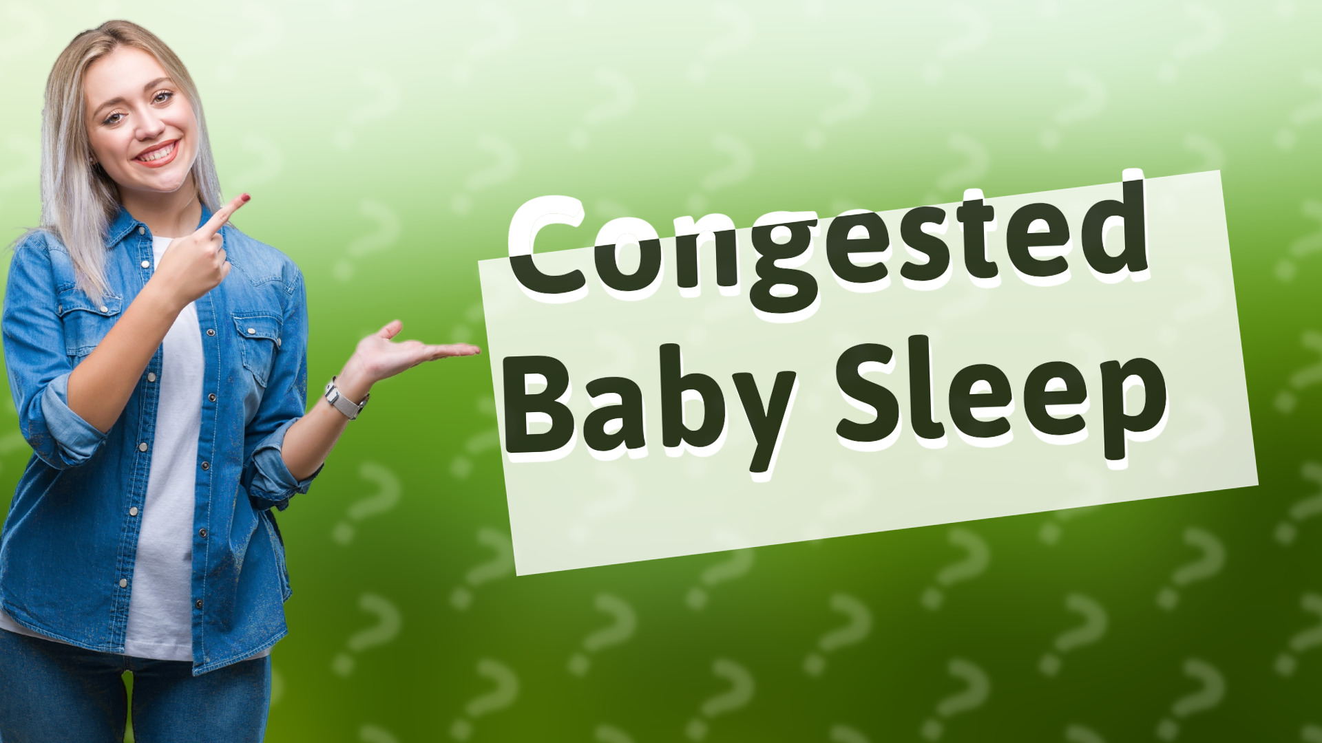 Congested Baby Sleep