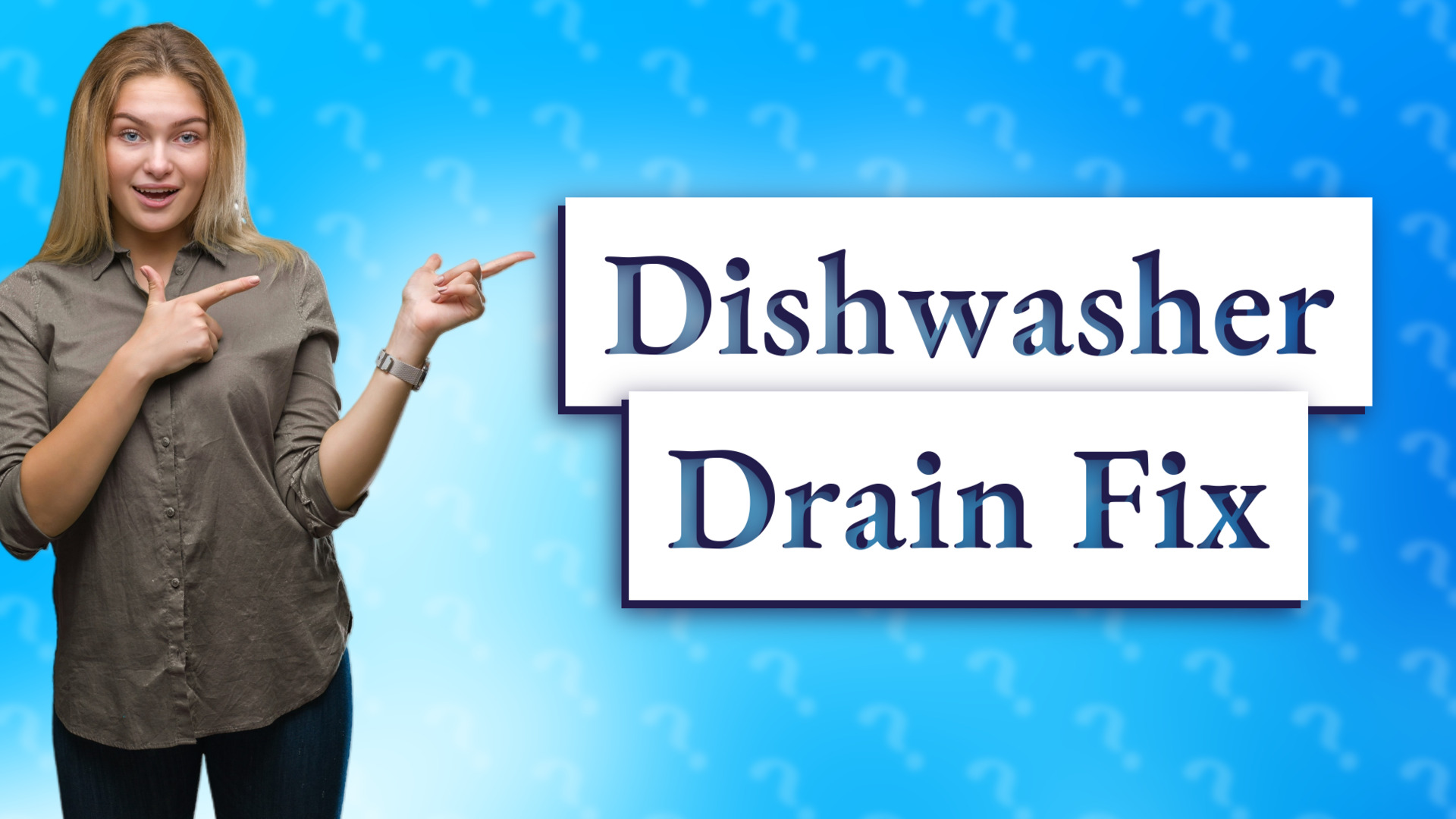 Dishwasher Drain Fix