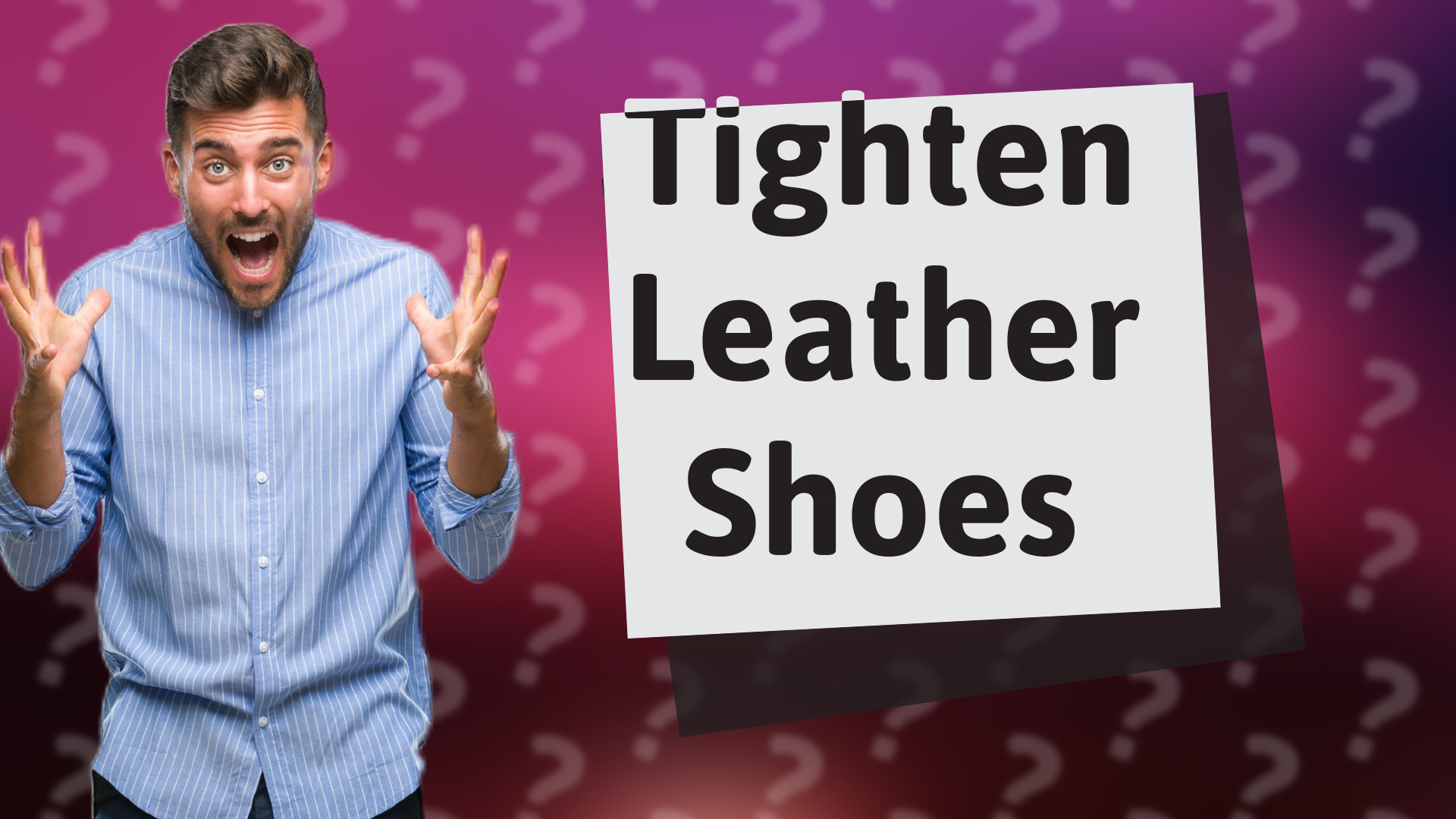 Tighten Leather Shoes