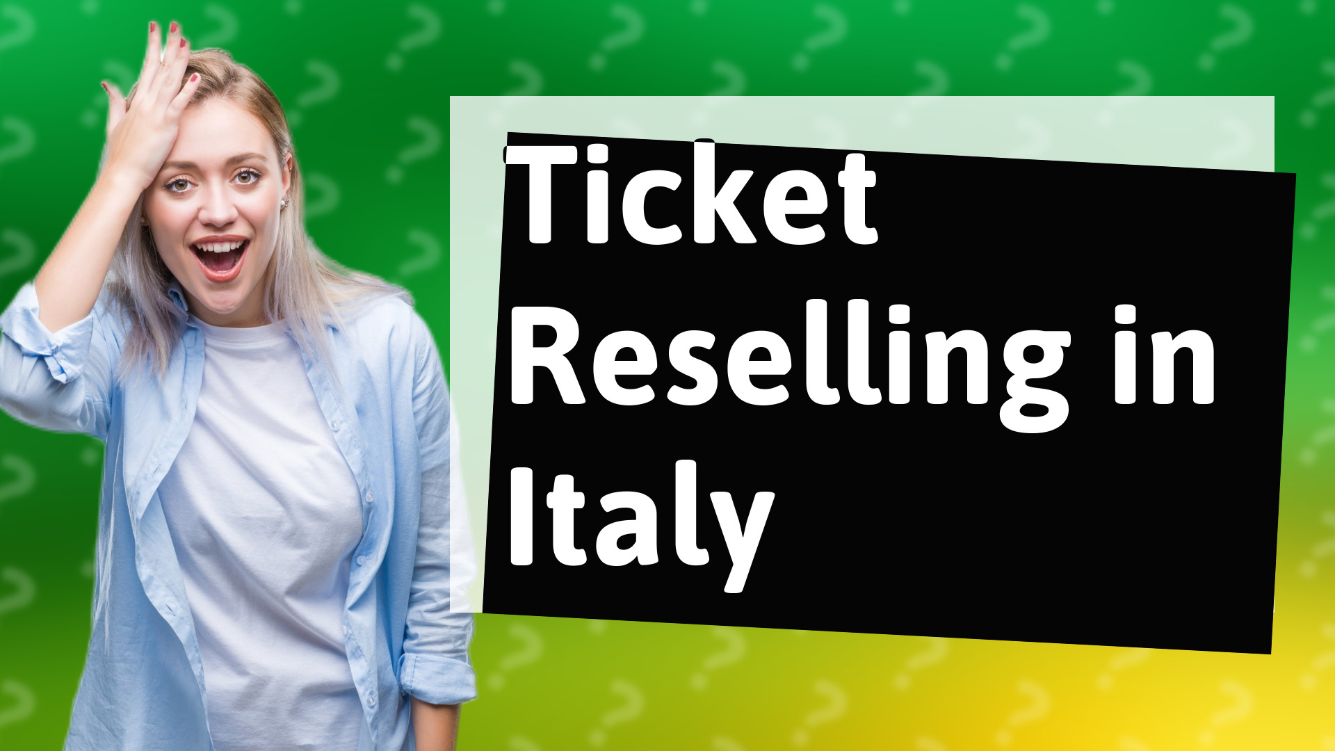 Ticket Reselling in Italy