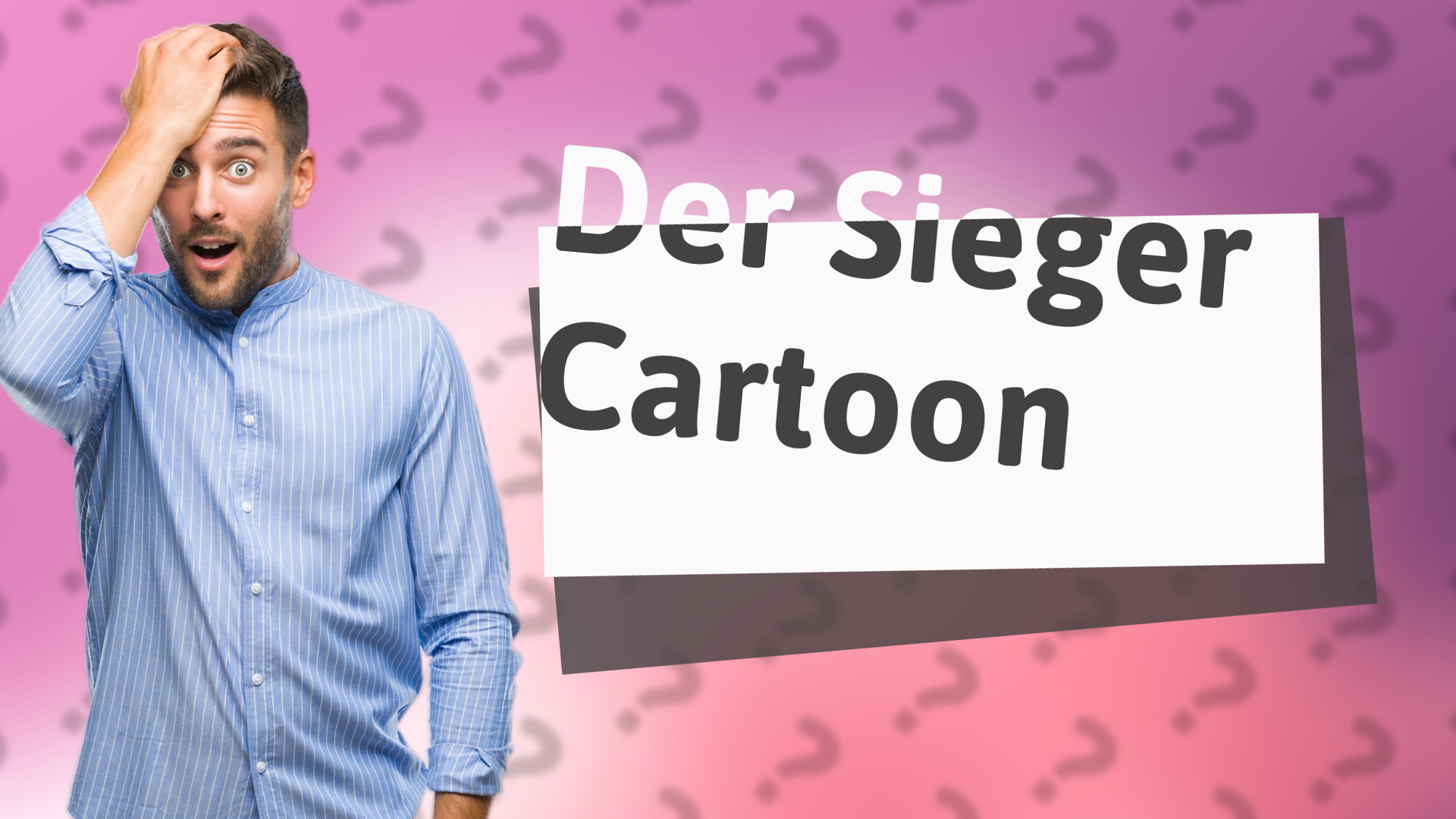 Der Sieger Cartoon