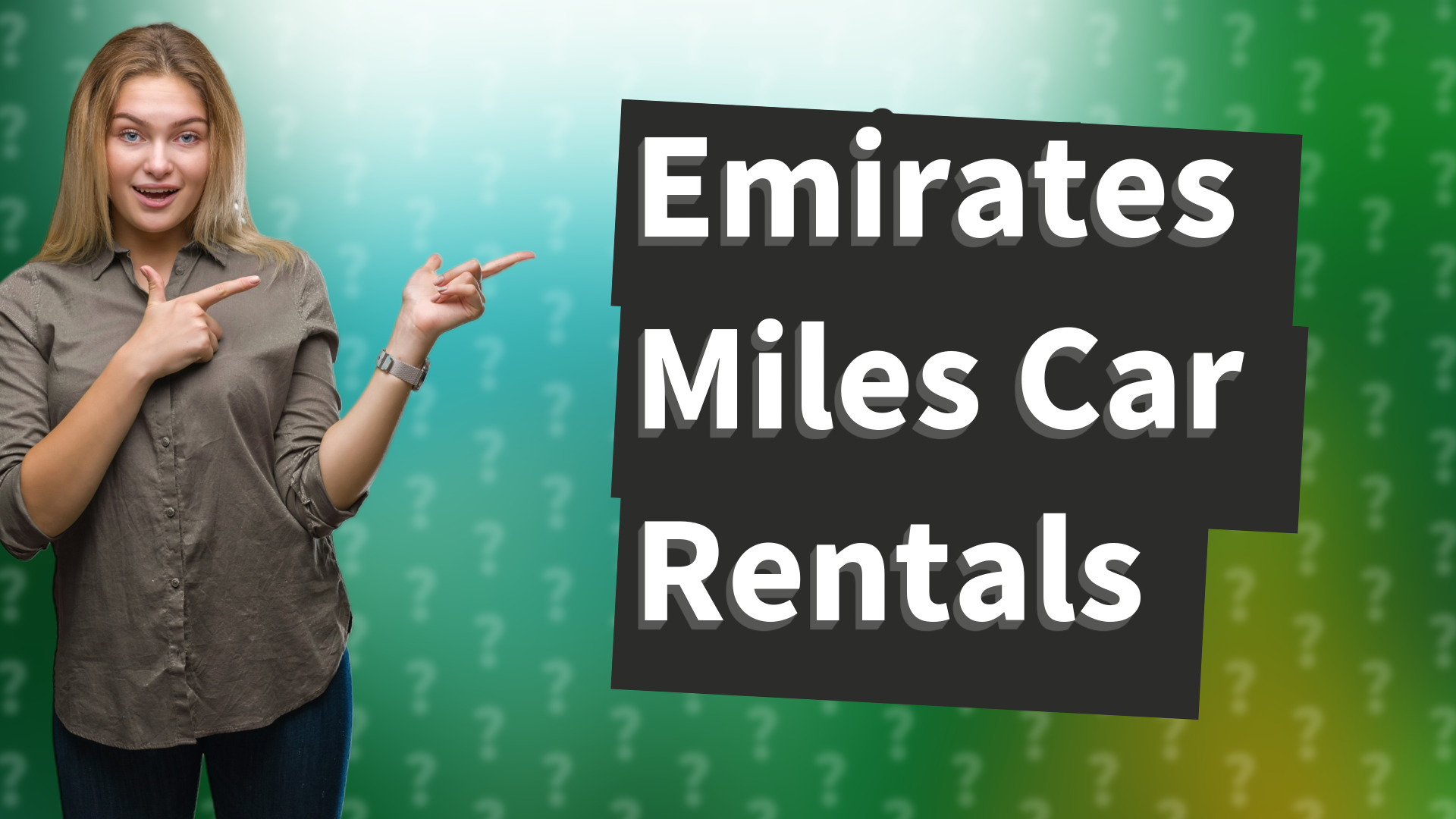 Emirates Miles Car Rentals