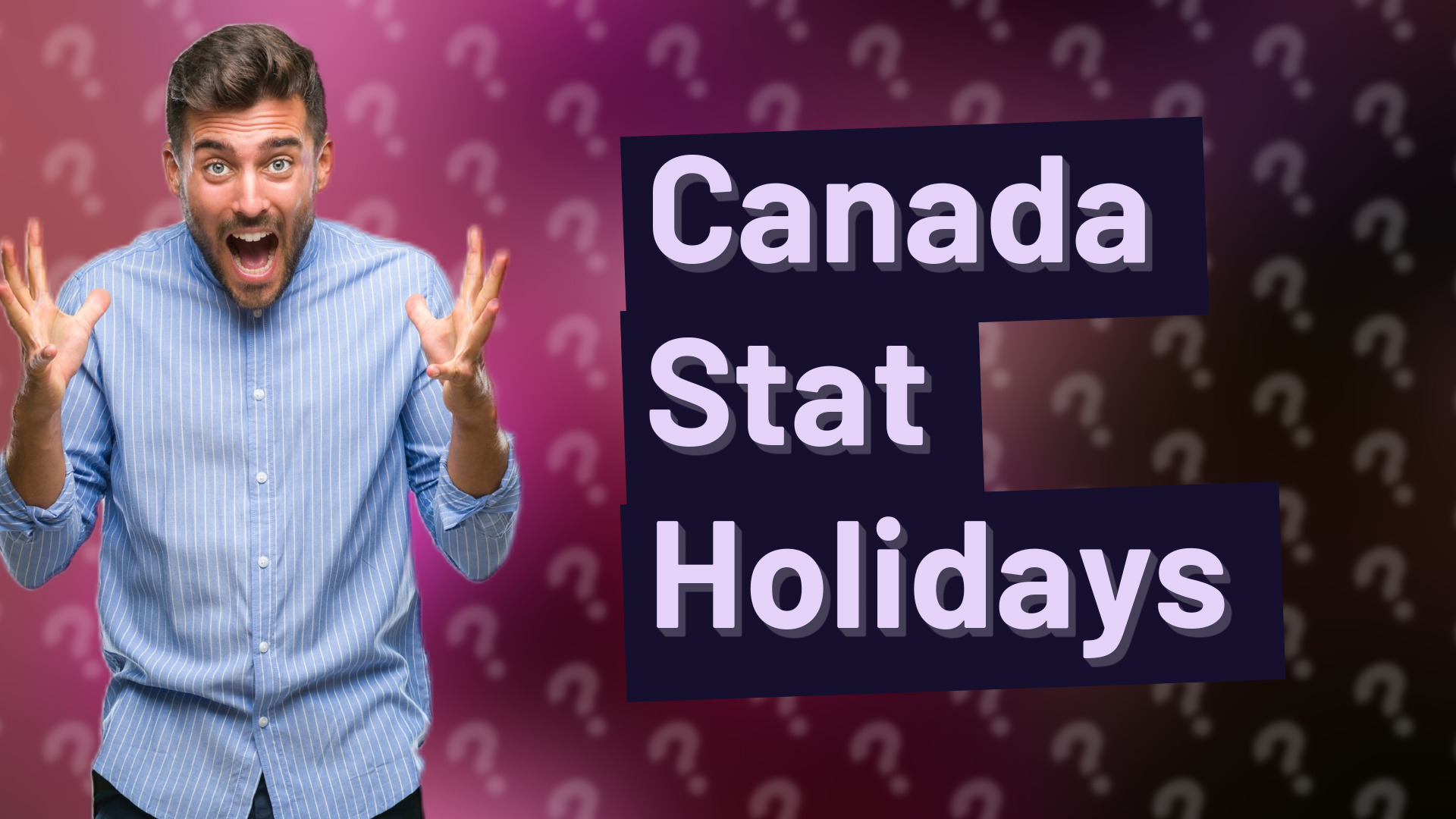 Canada Stat Holidays