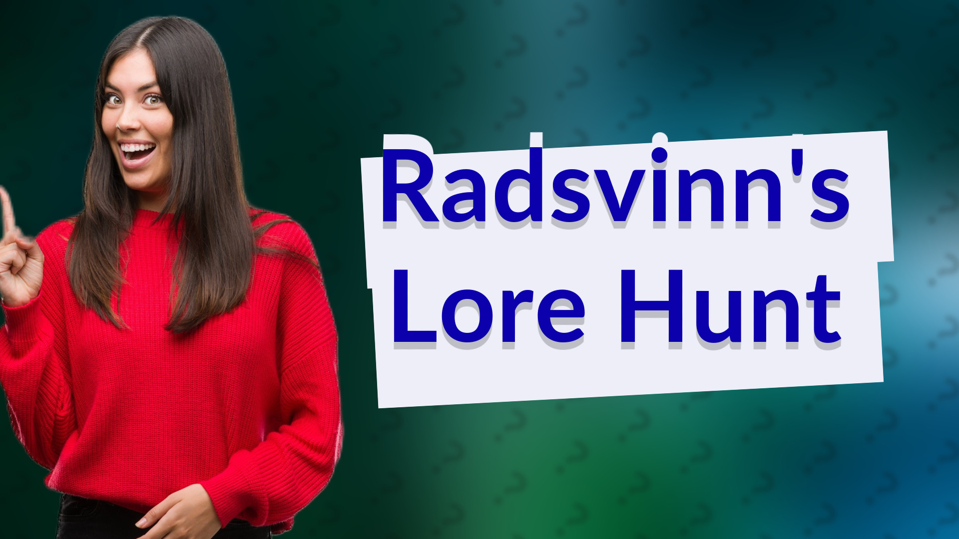 Radsvinn's Lore Hunt