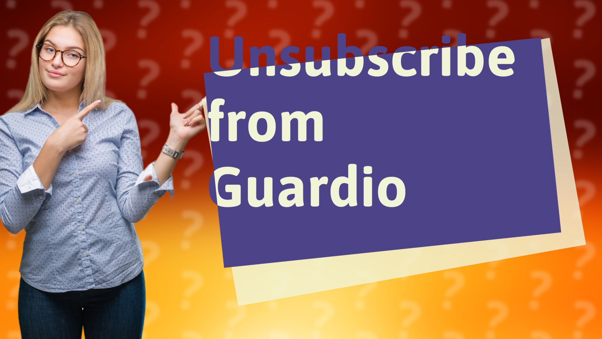 Unsubscribe from Guardio