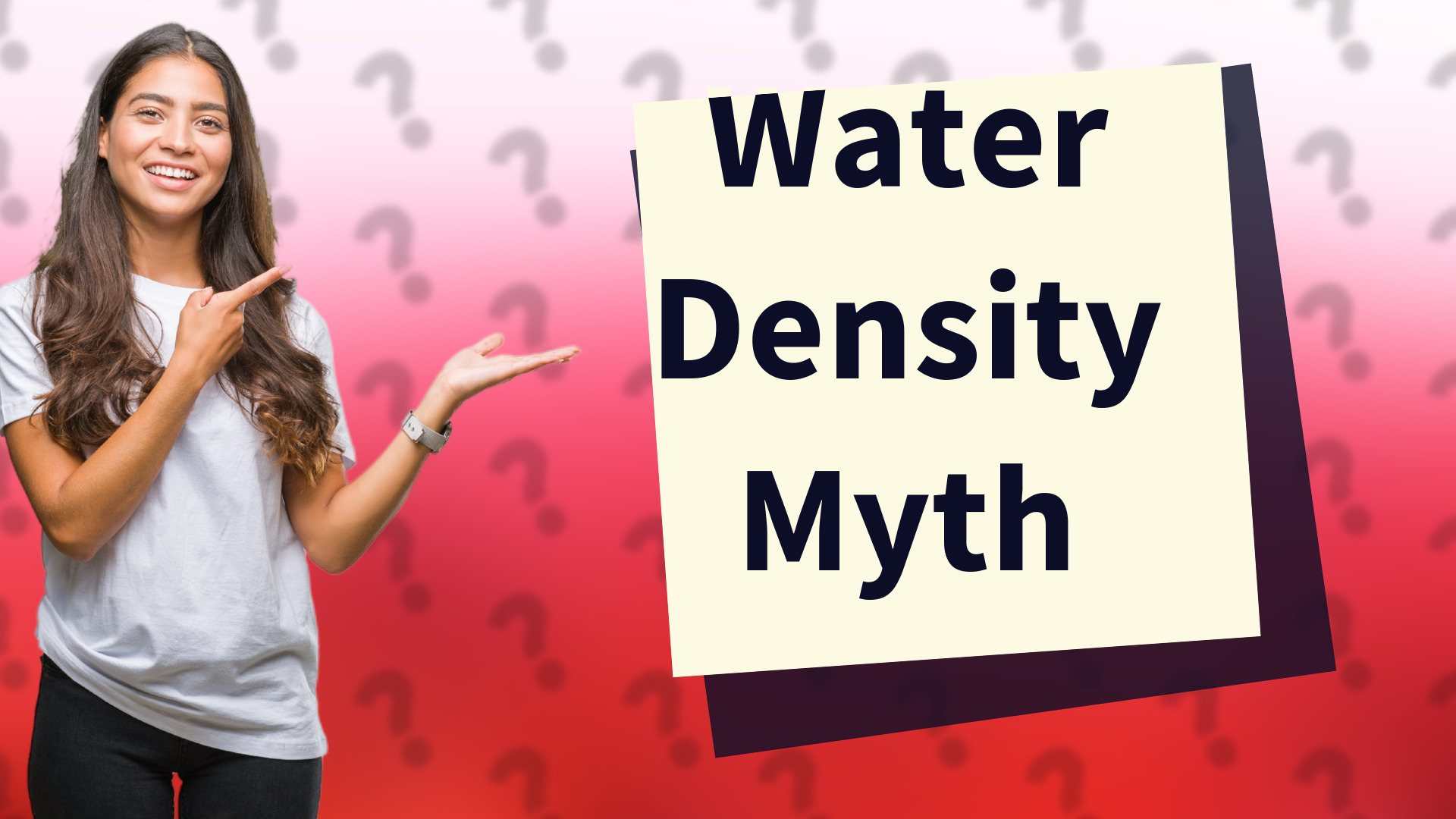 Water Density Myth