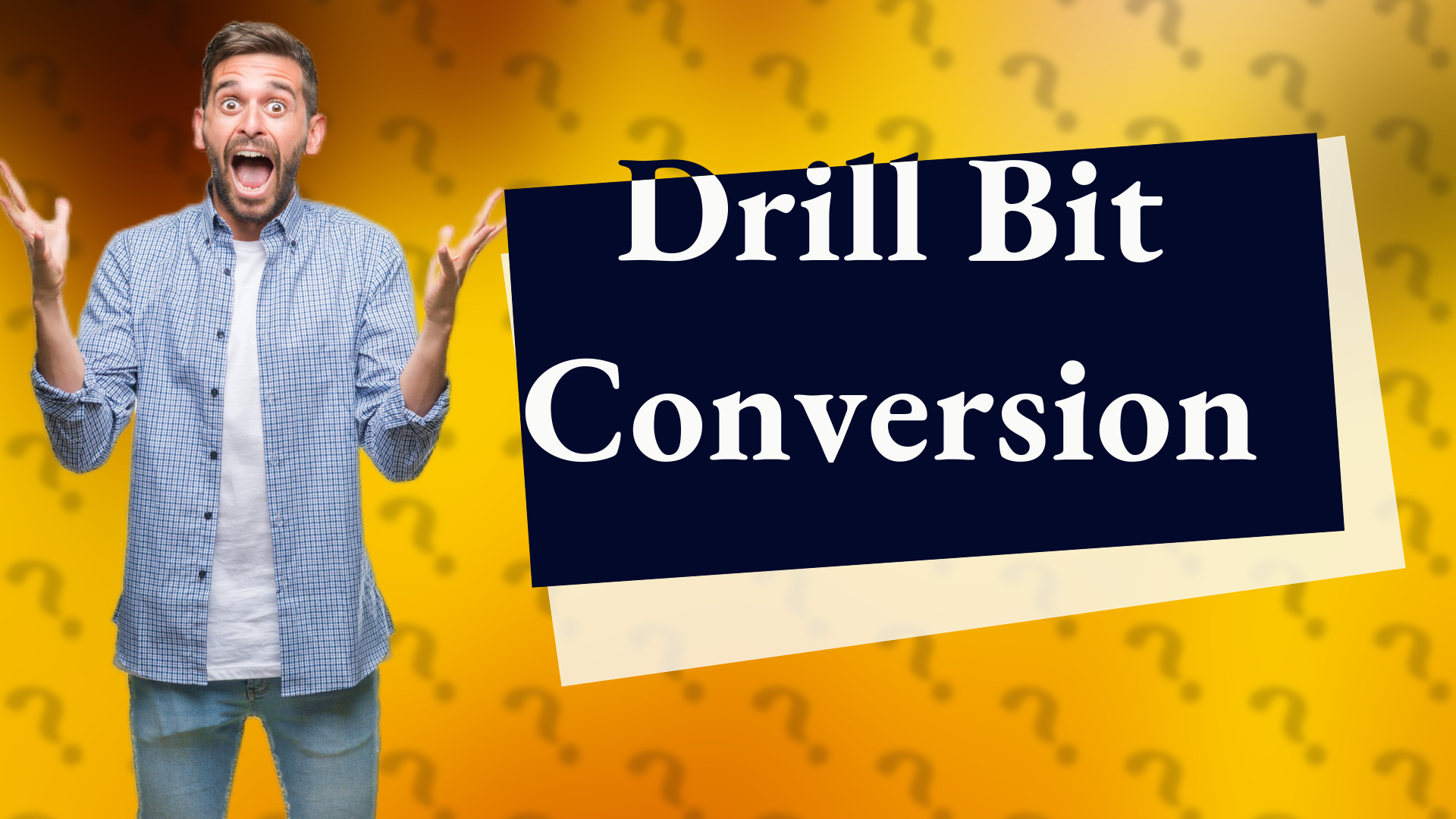 Drill Bit Conversion