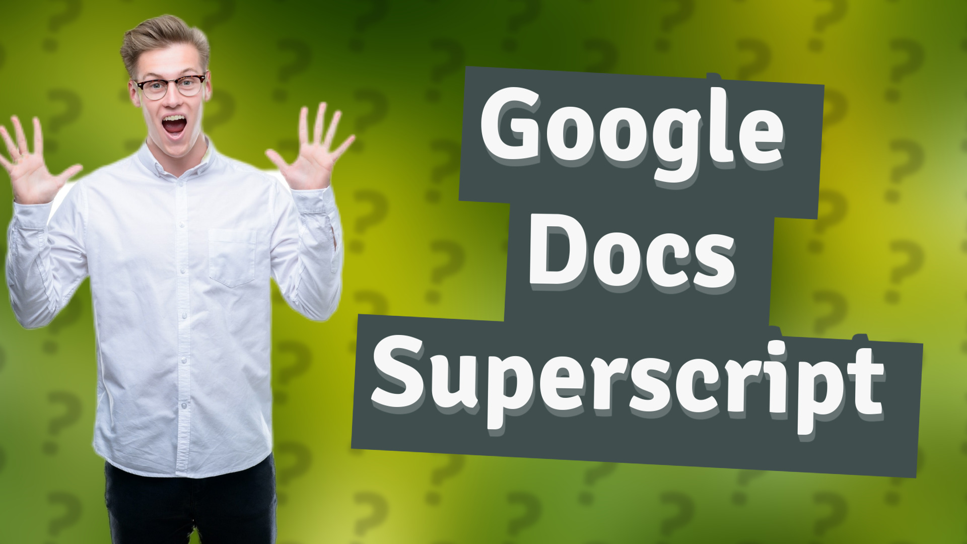 Google Docs Superscript