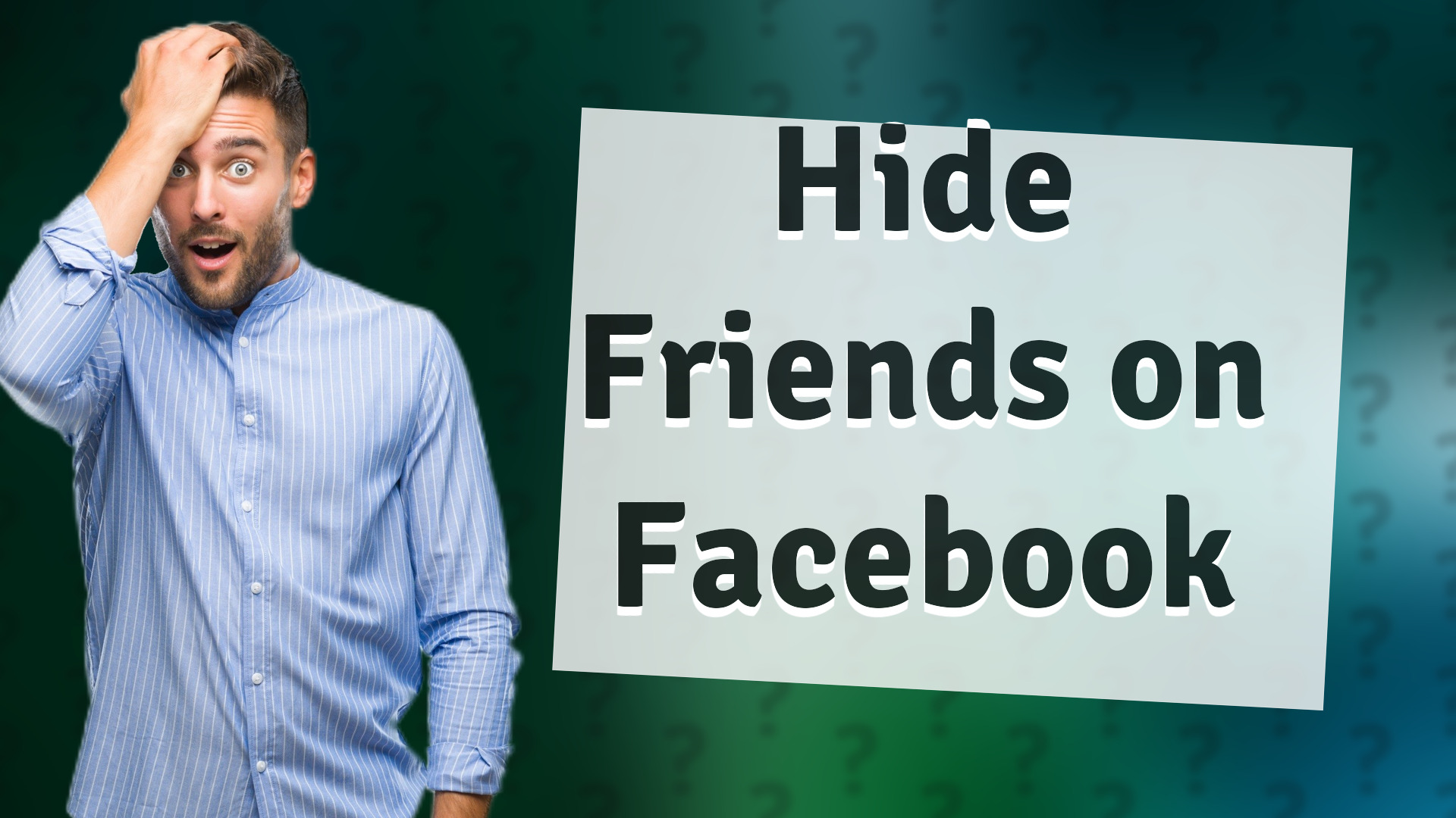 Hide Friends on Facebook