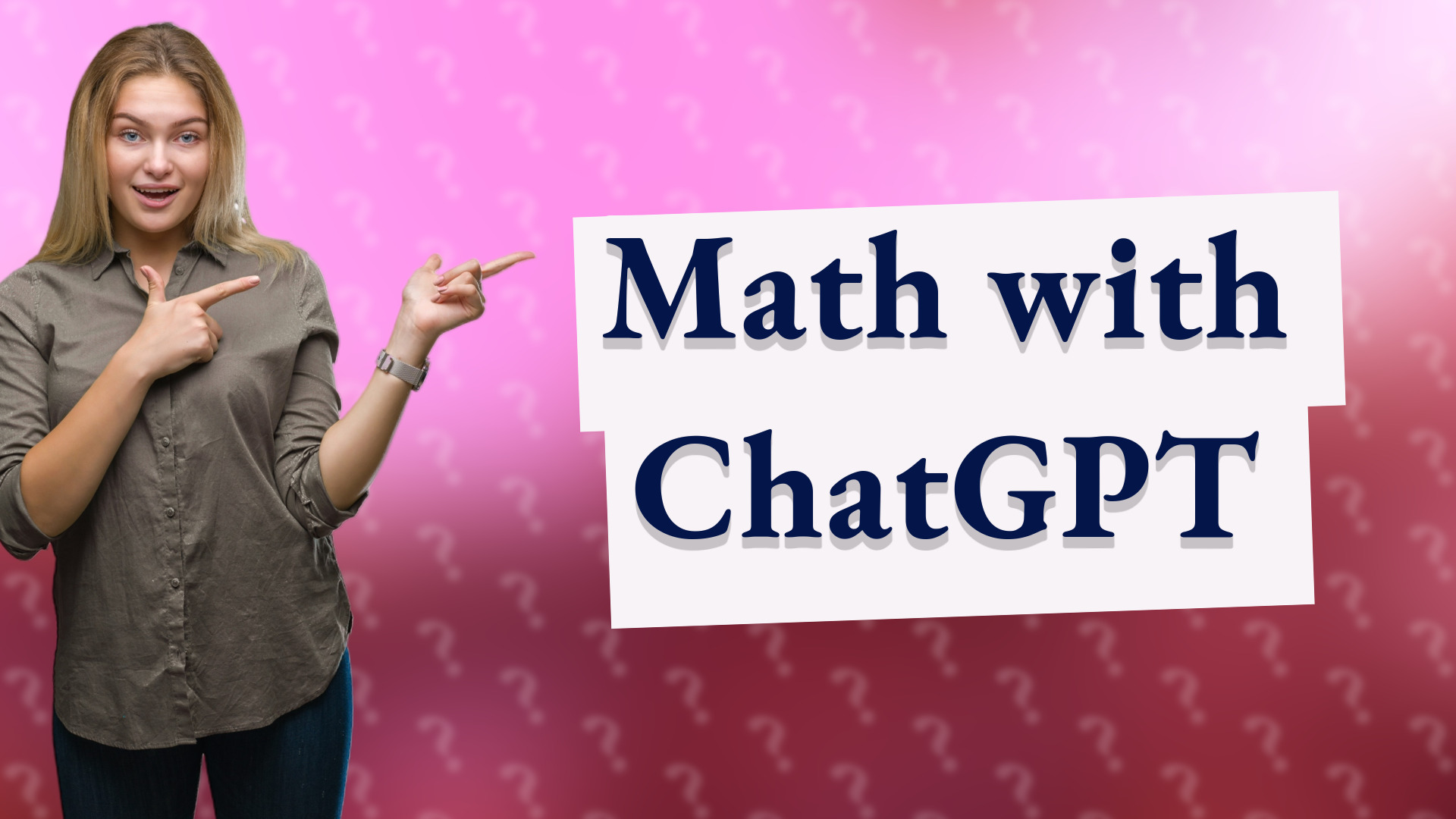 Math with ChatGPT