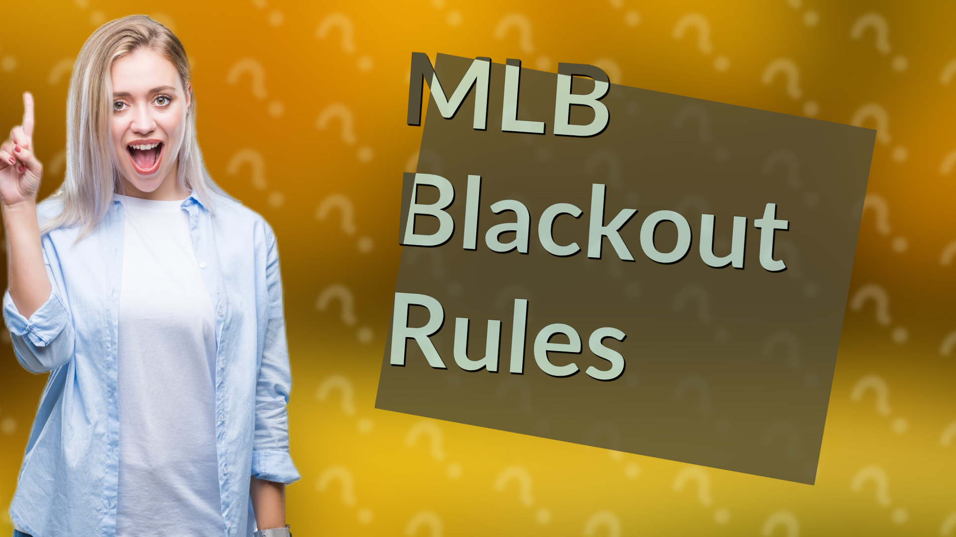 MLB Blackout Rules