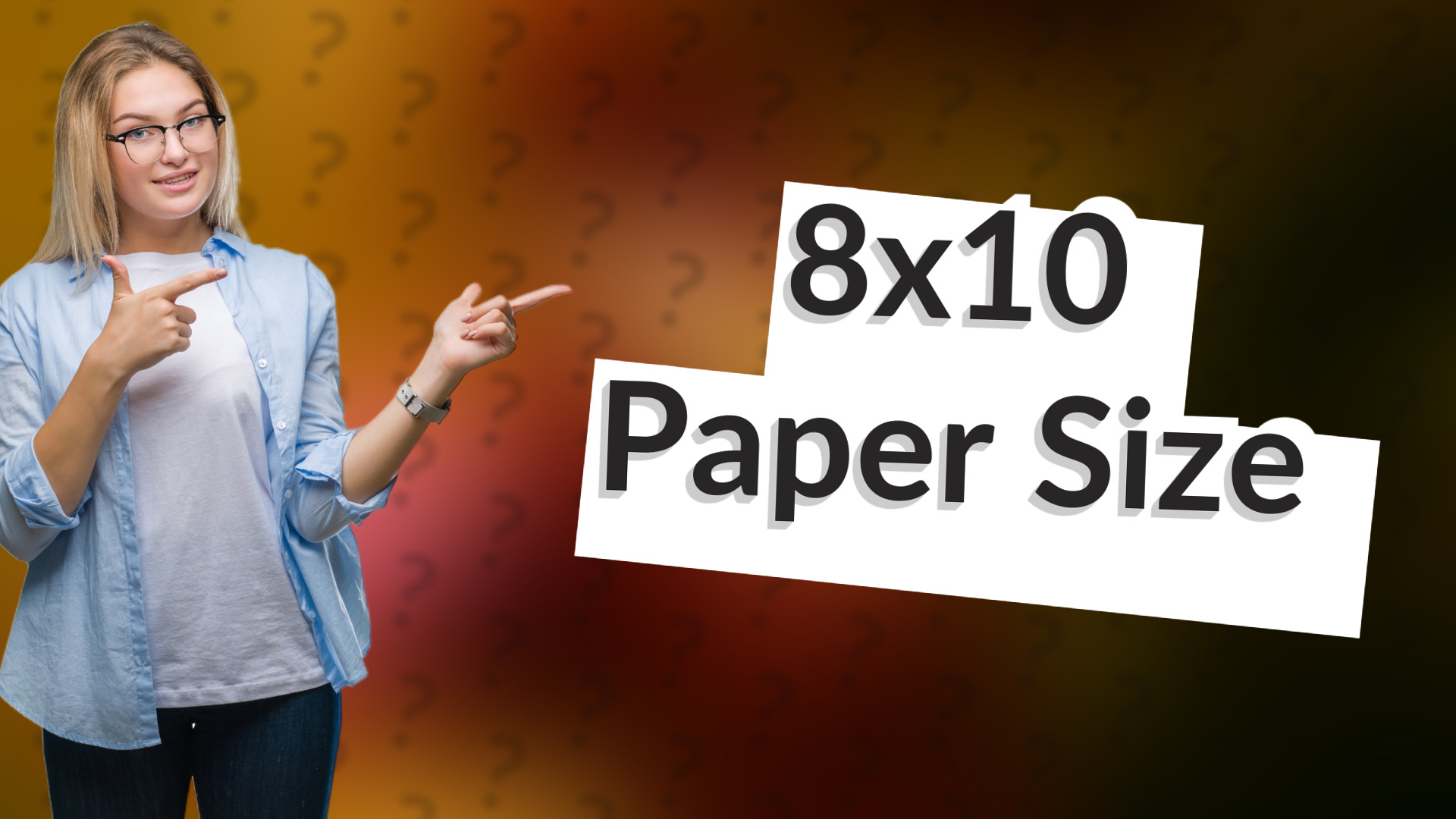 8x10 Paper Size
