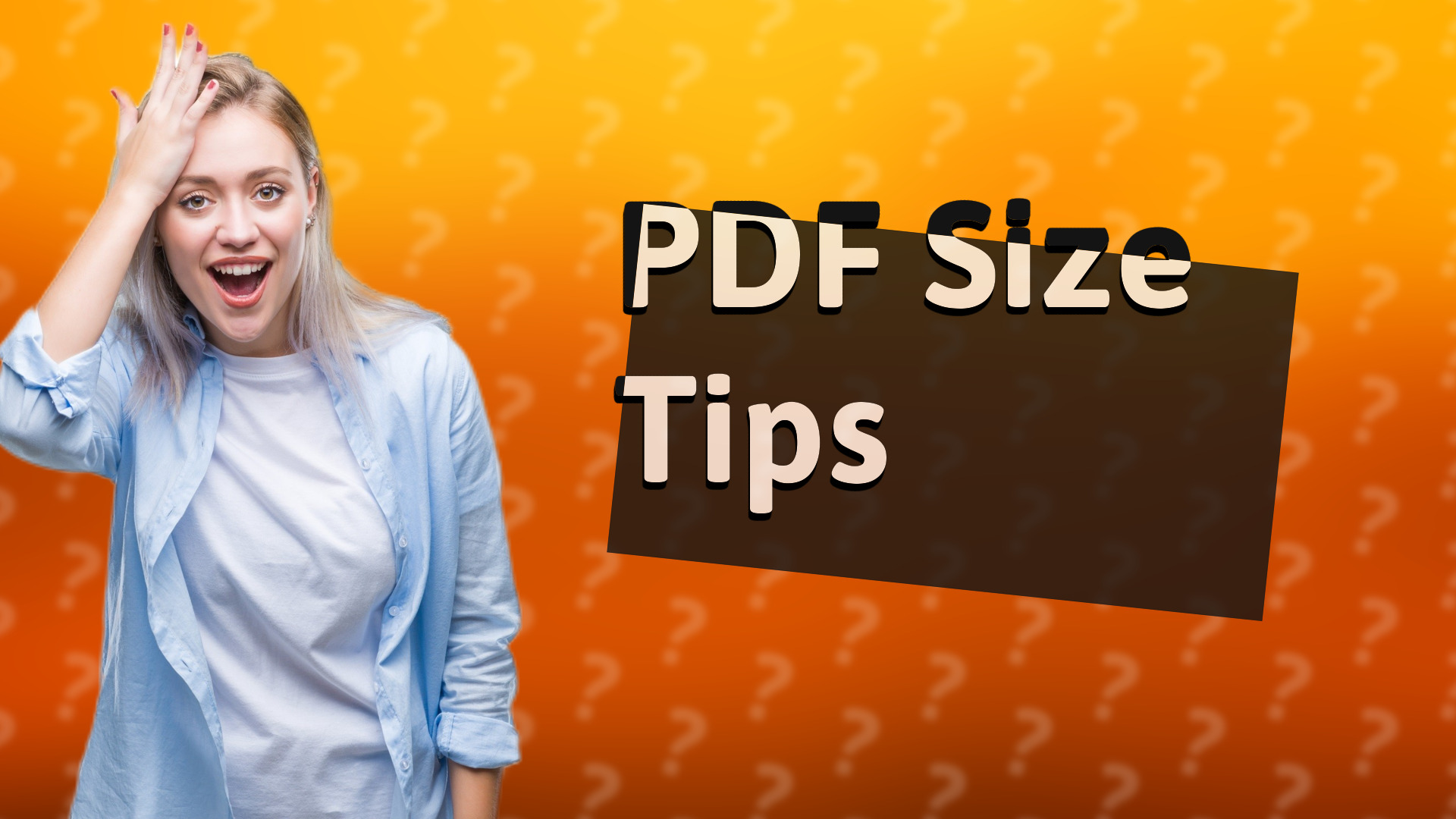 PDF Size Tips