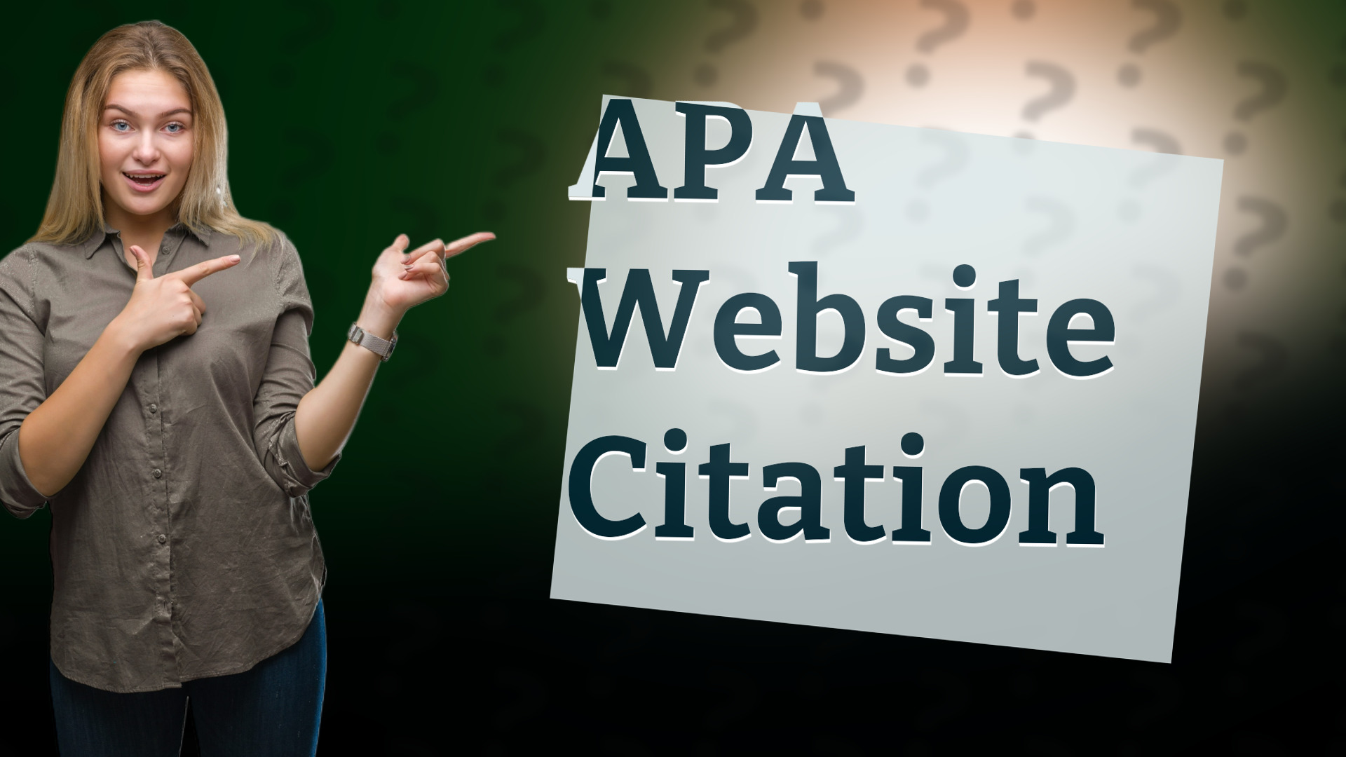 APA Website Citation
