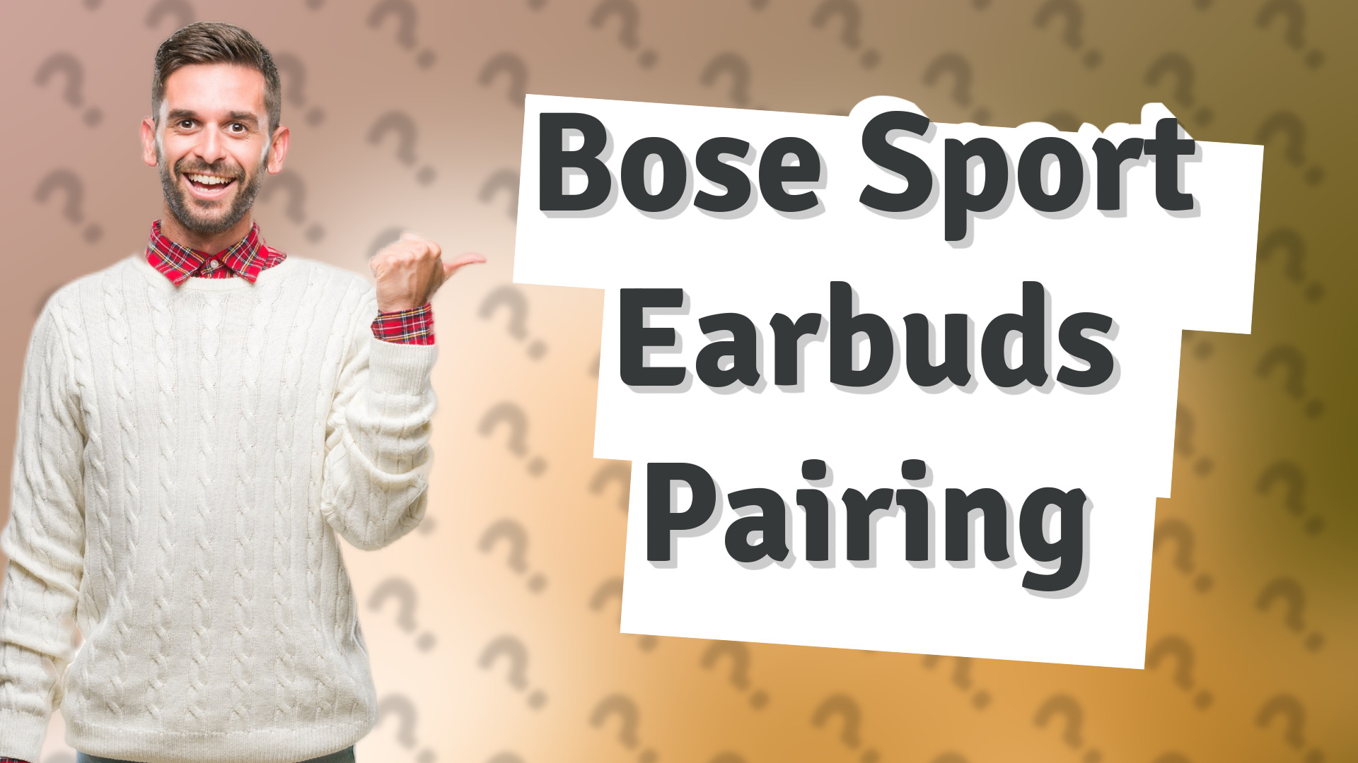 Bose Sport Earbuds Pairing