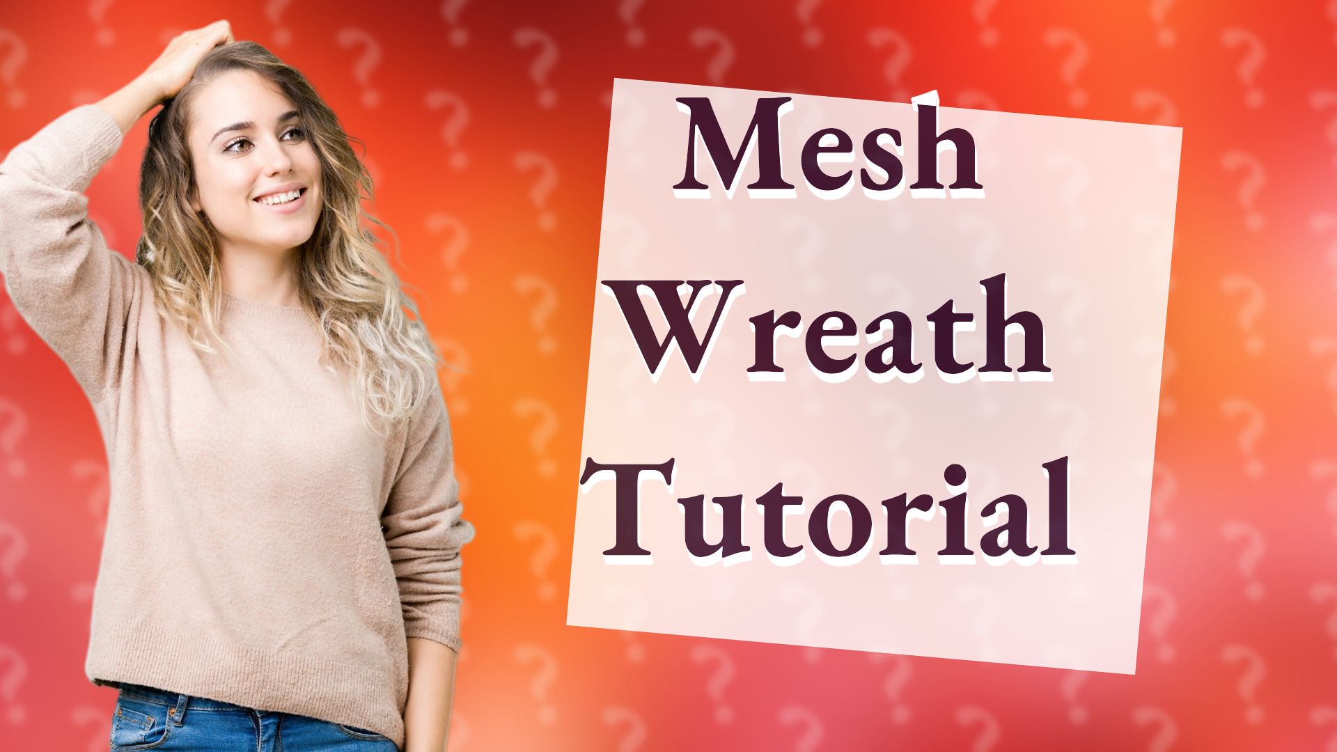 Mesh Wreath Tutorial