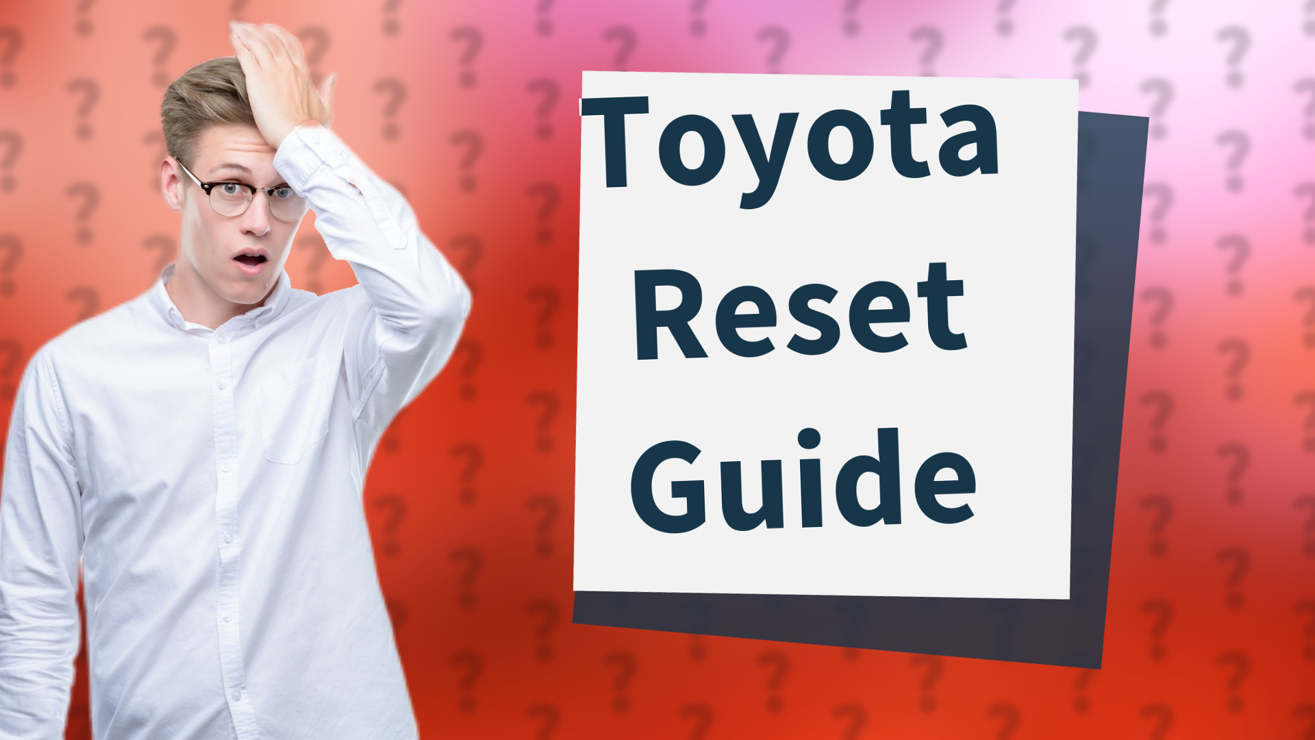 Toyota Reset Guide
