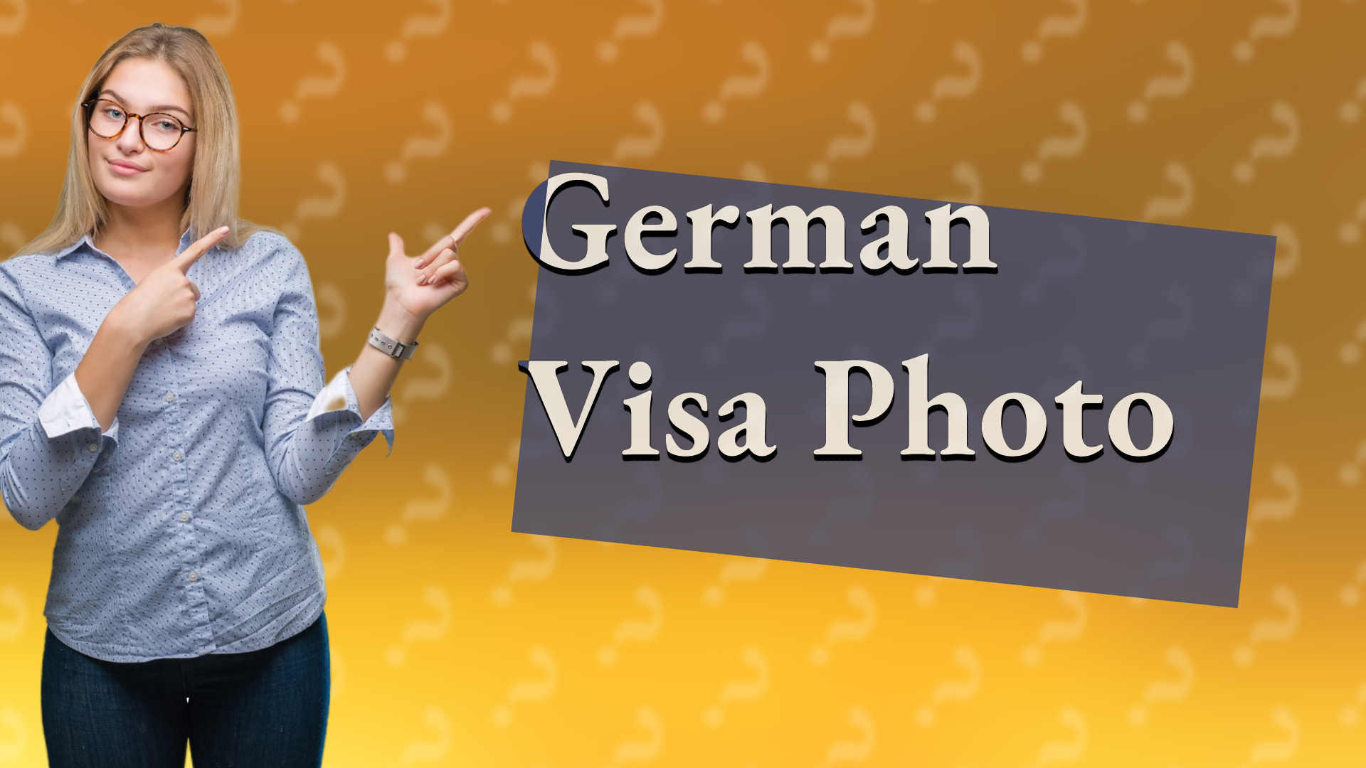 German Visa Photo