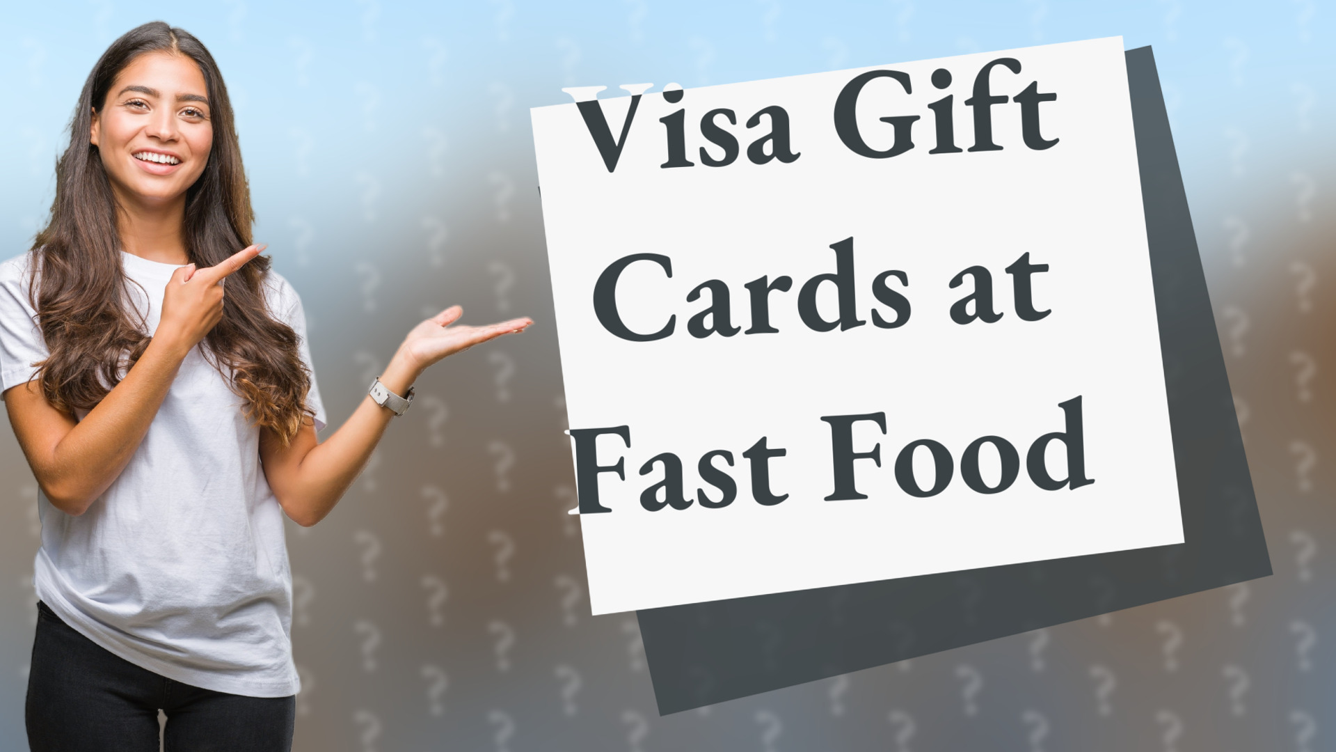 Visa Gift Cards at Fast Food