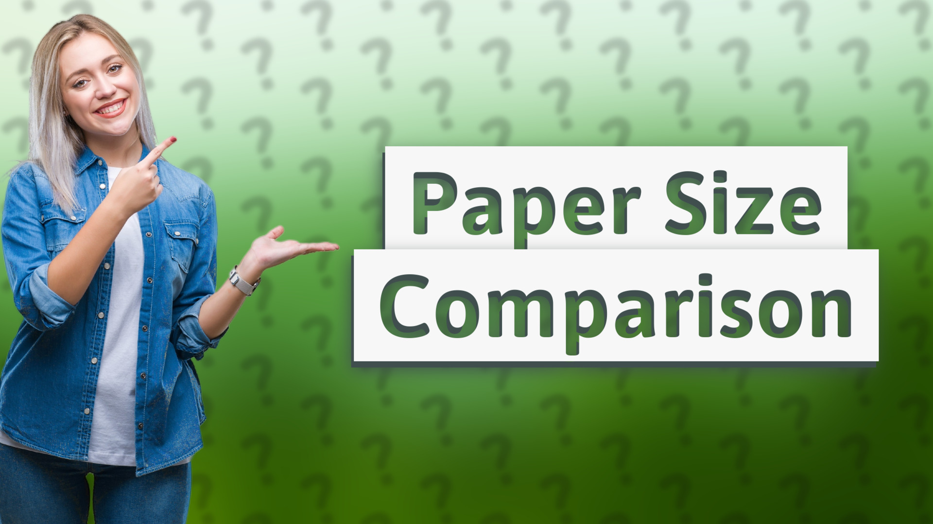 Paper Size Comparison