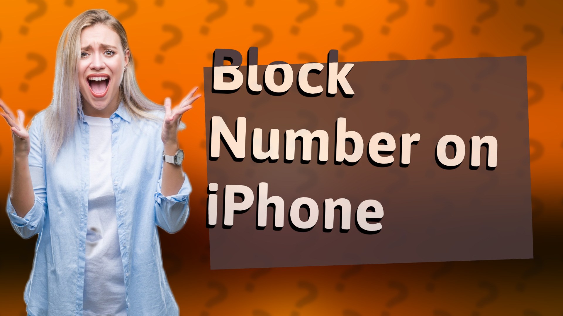 Block Number on iPhone