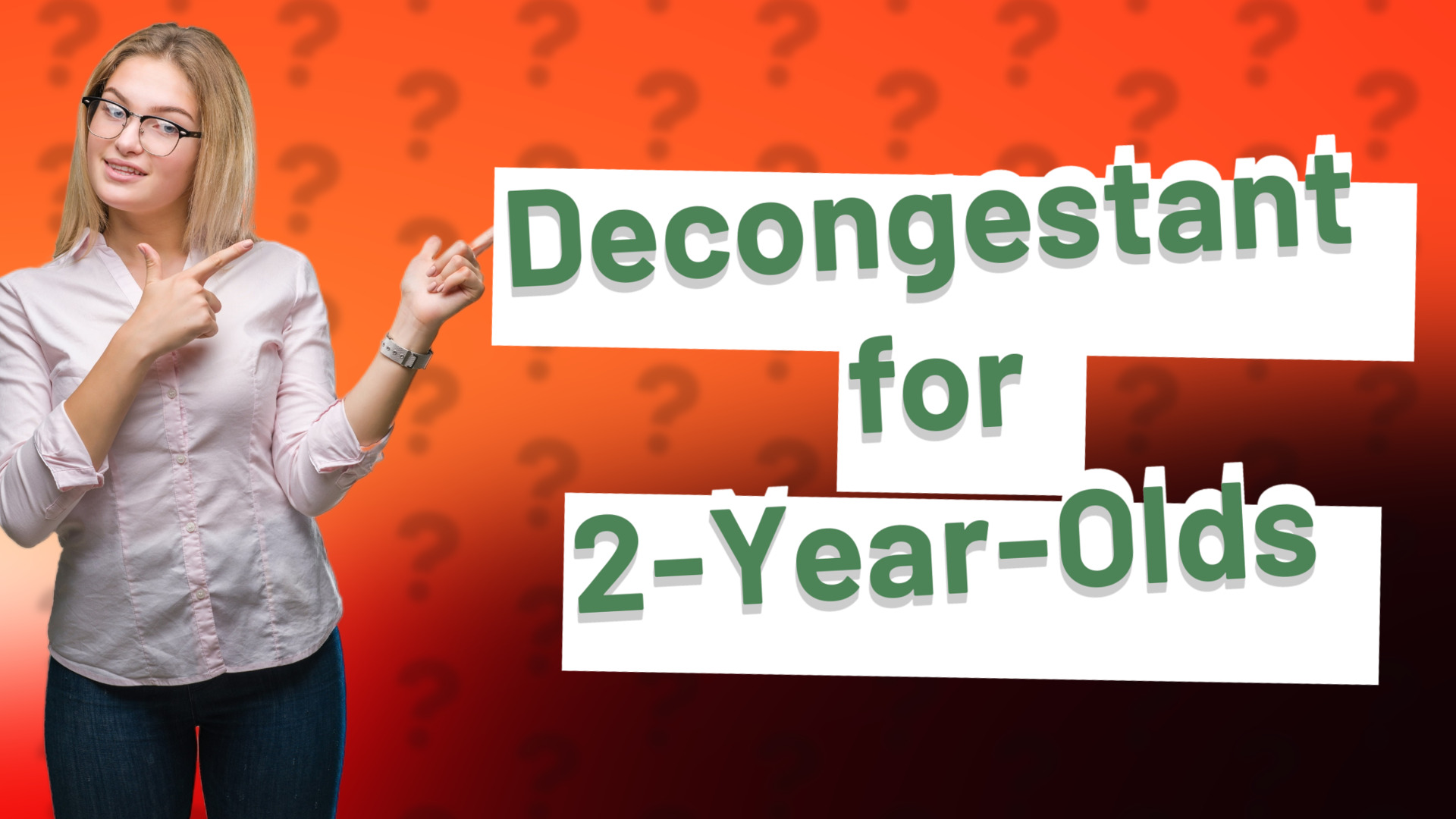 Decongestant for 2-Year-Olds