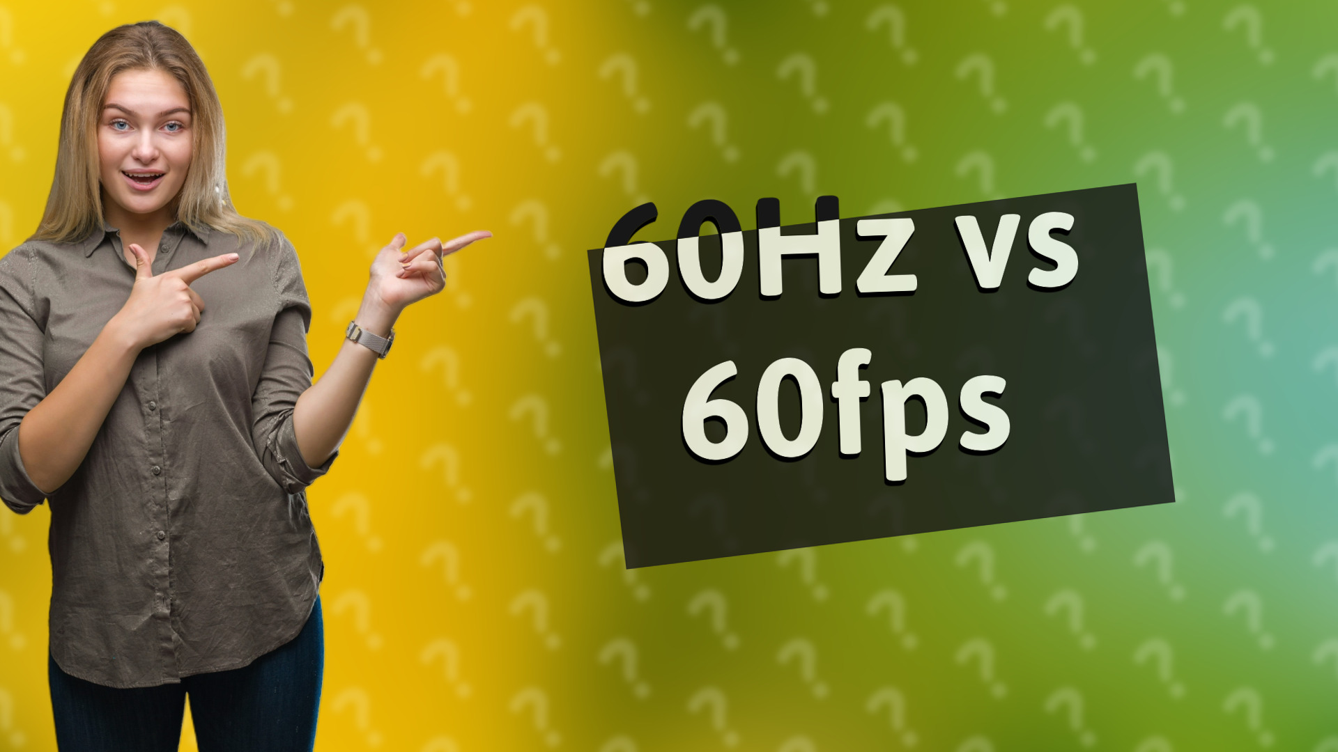 60Hz vs 60fps