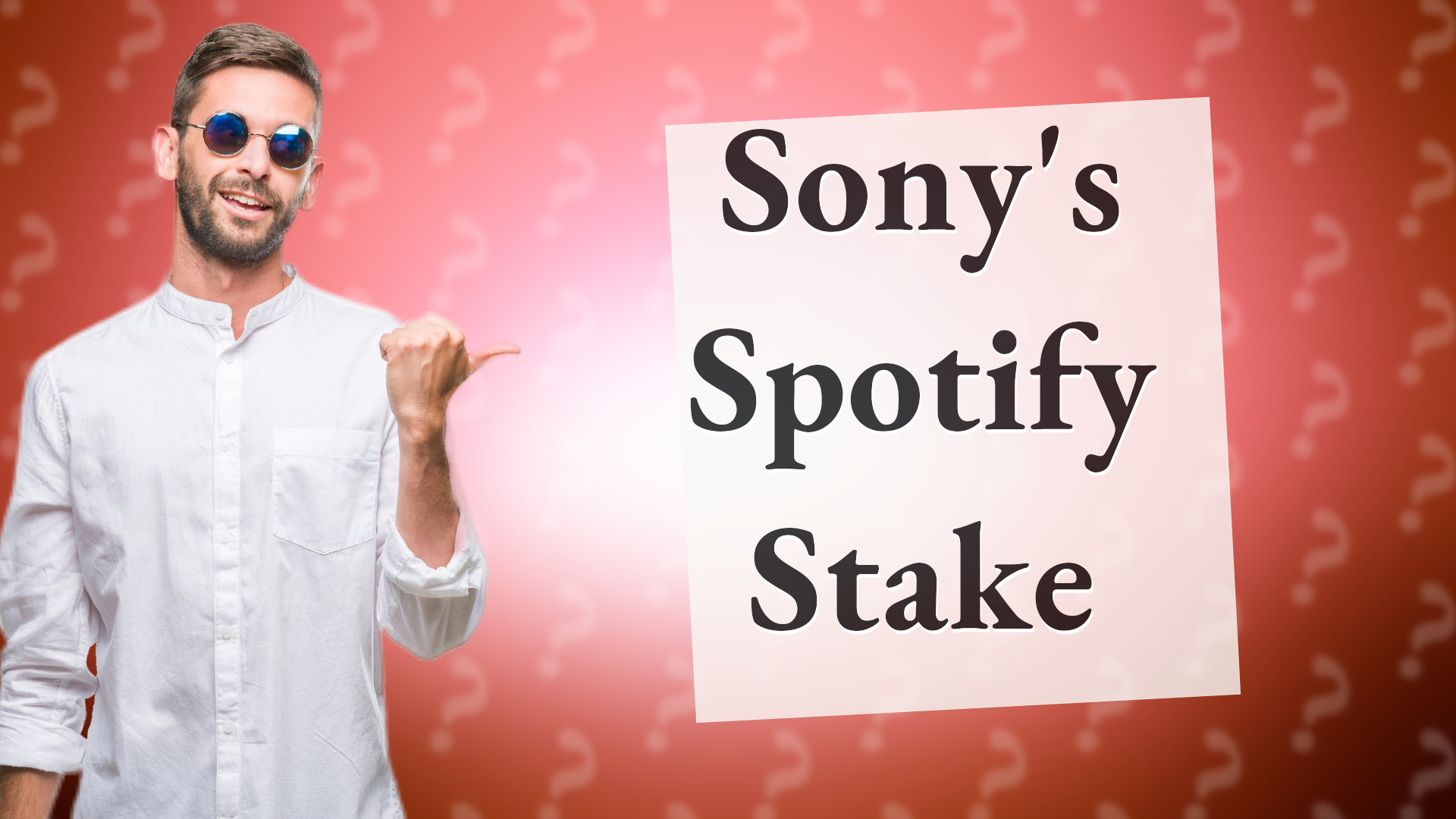 Sony's Spotify Stake