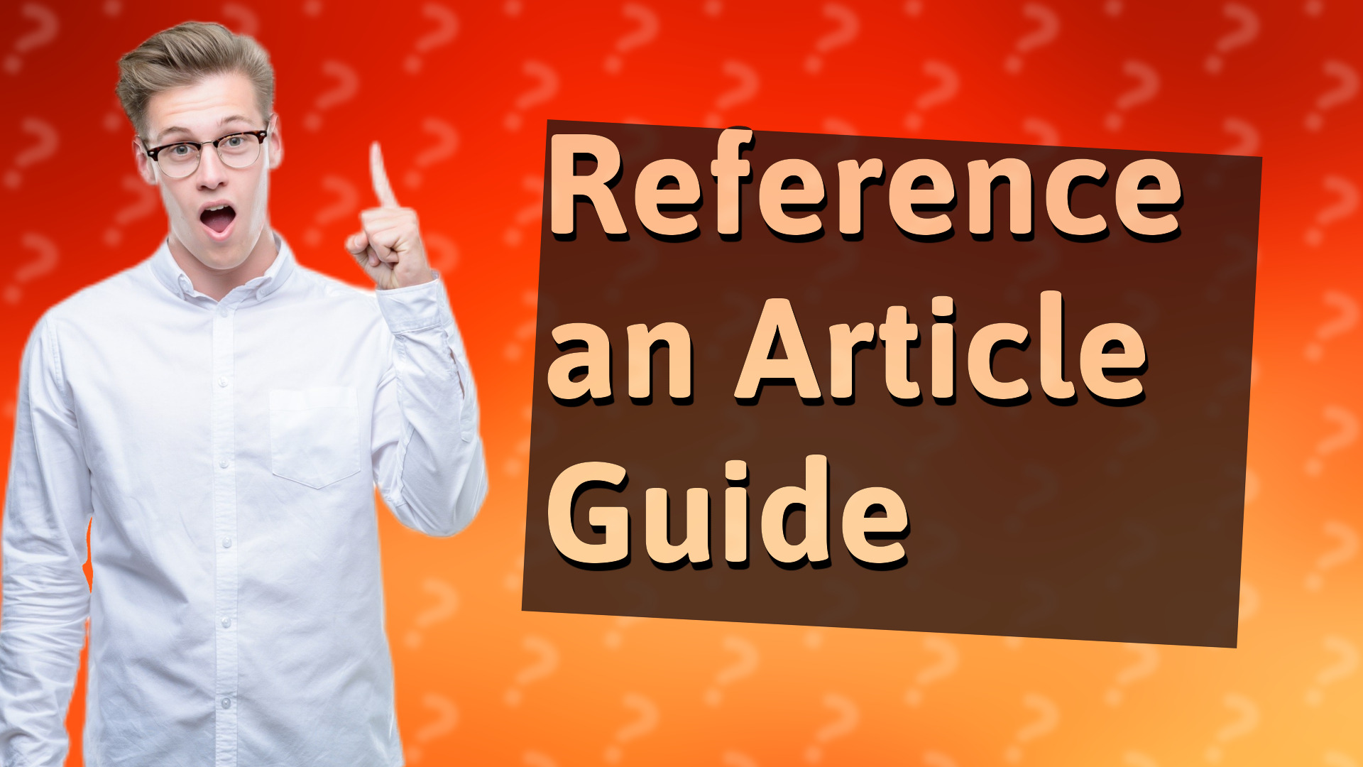 Reference an Article Guide