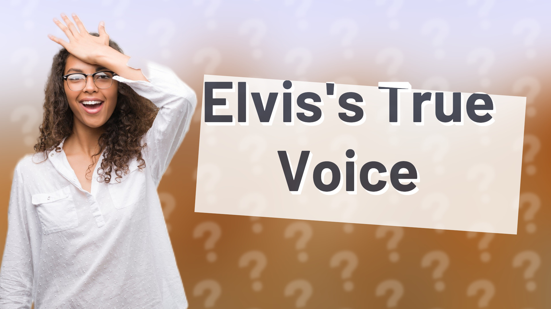 Elvis's True Voice