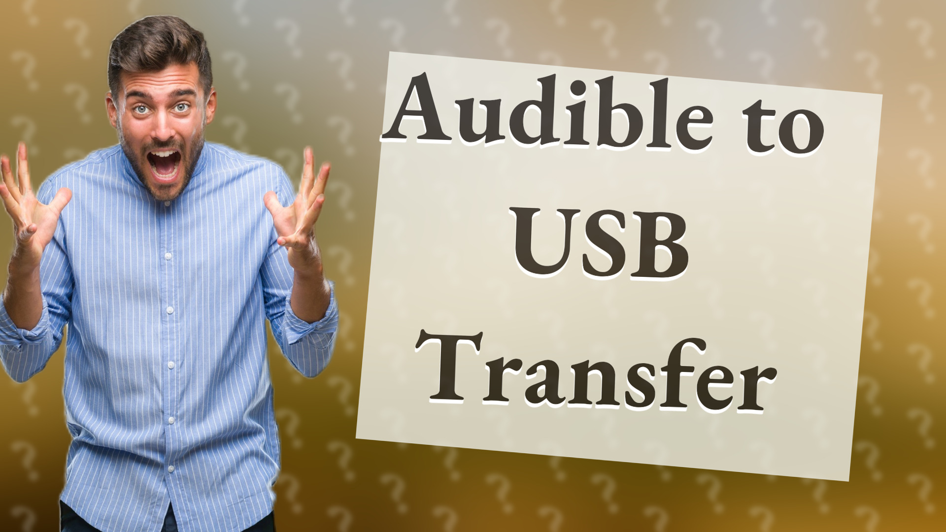 Audible to USB Transfer