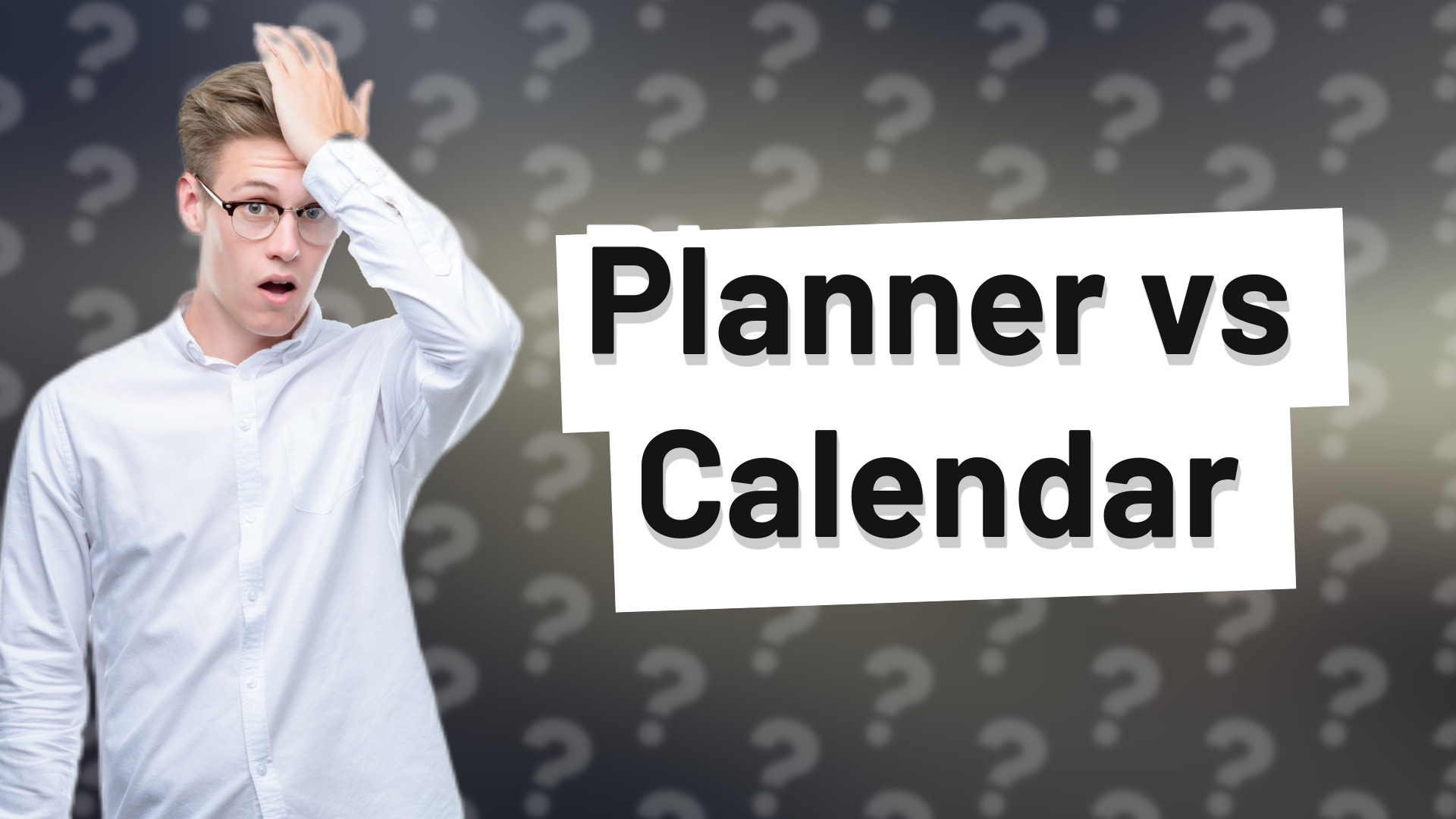 Planner vs Calendar