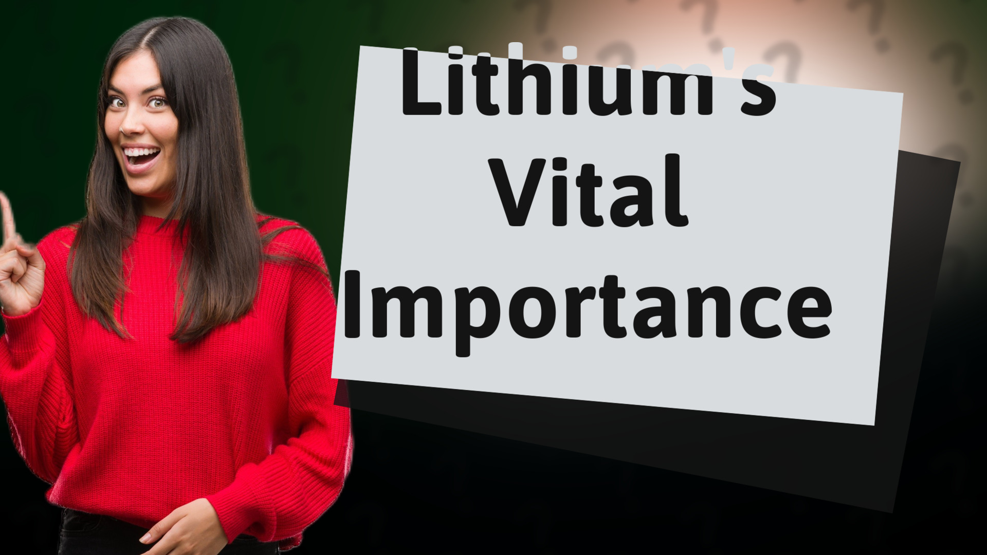 Lithium's Vital Importance