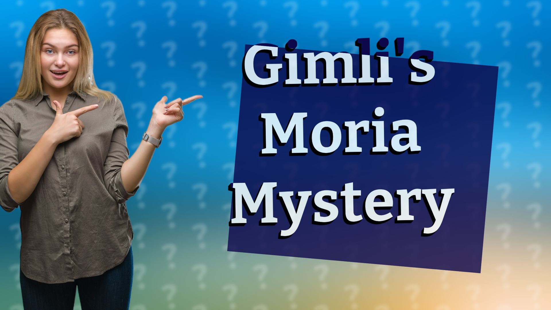 Gimli's Moria Mystery