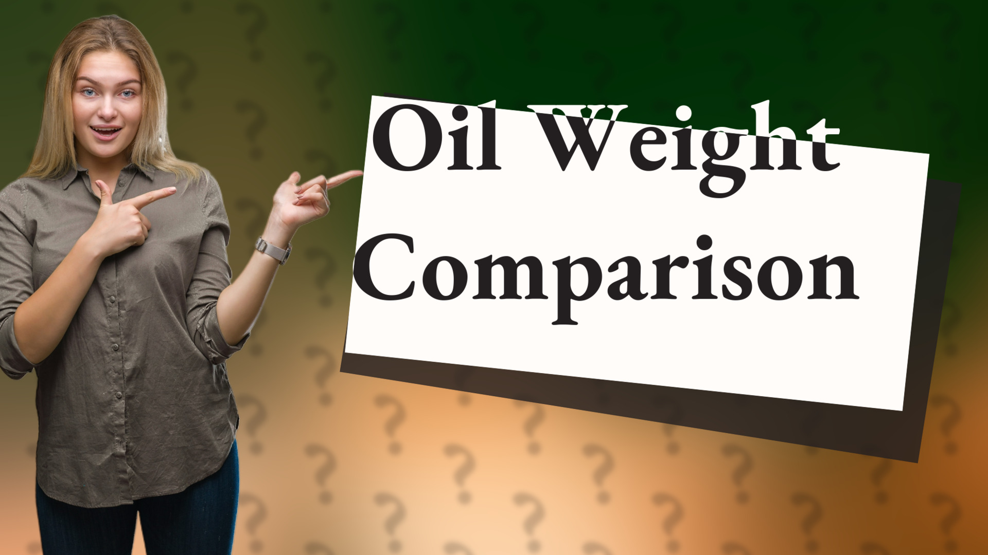 Oil Weight Comparison