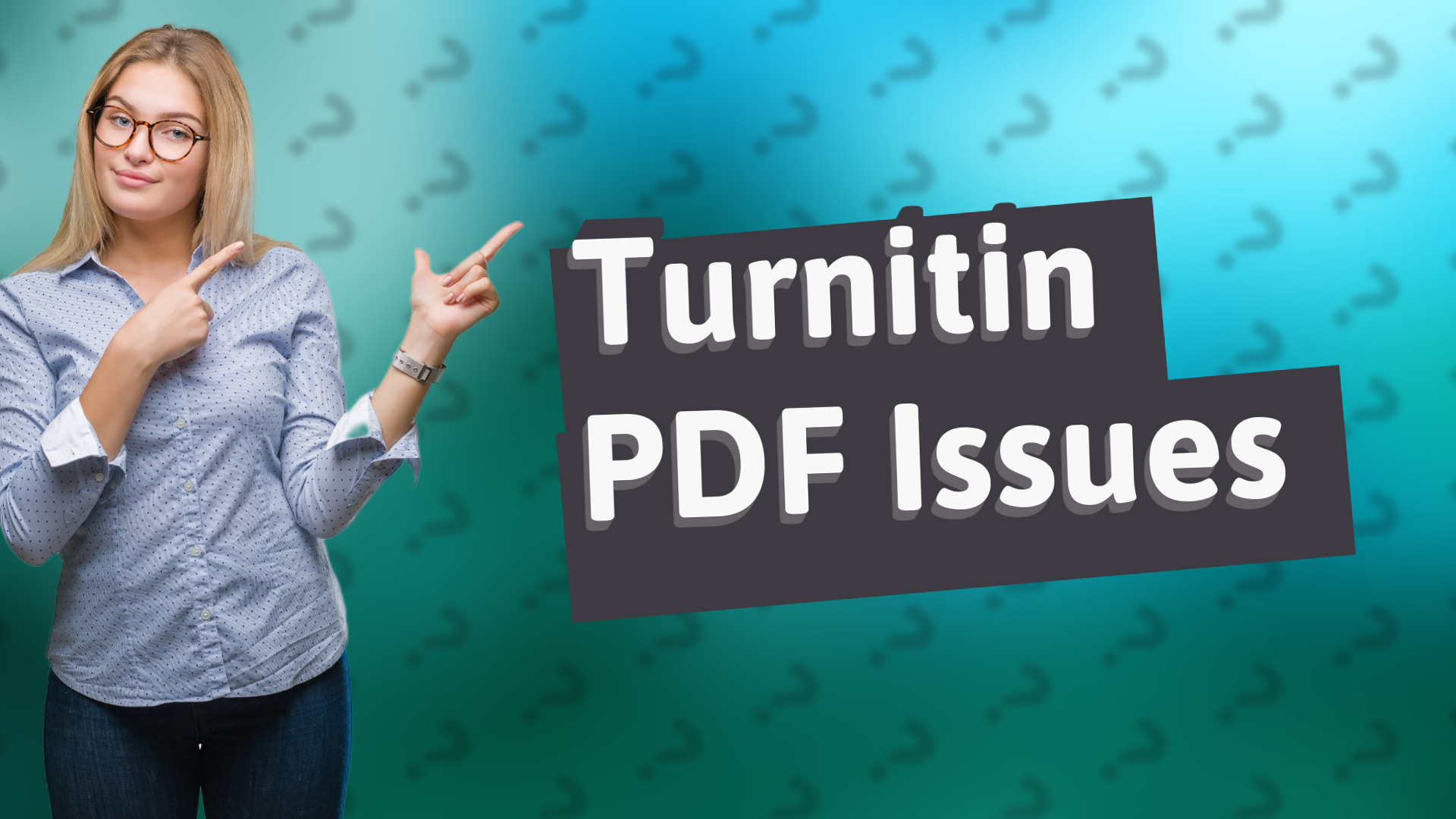 Turnitin PDF Issues
