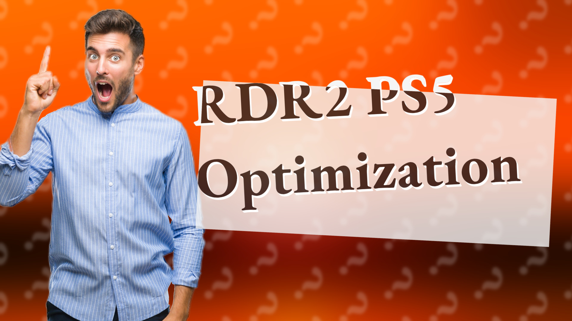 RDR2 PS5 Optimization