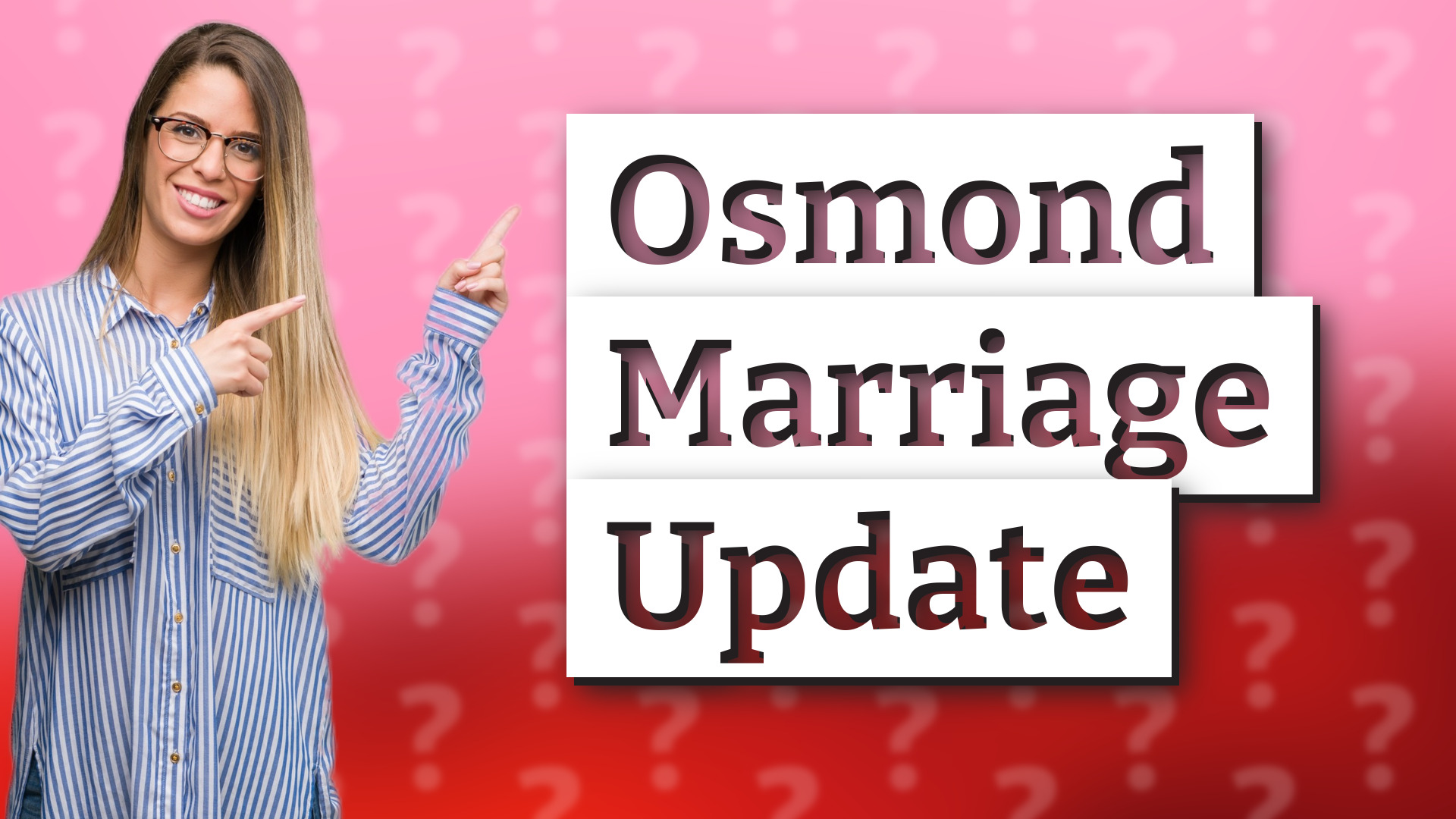 Osmond Marriage Update