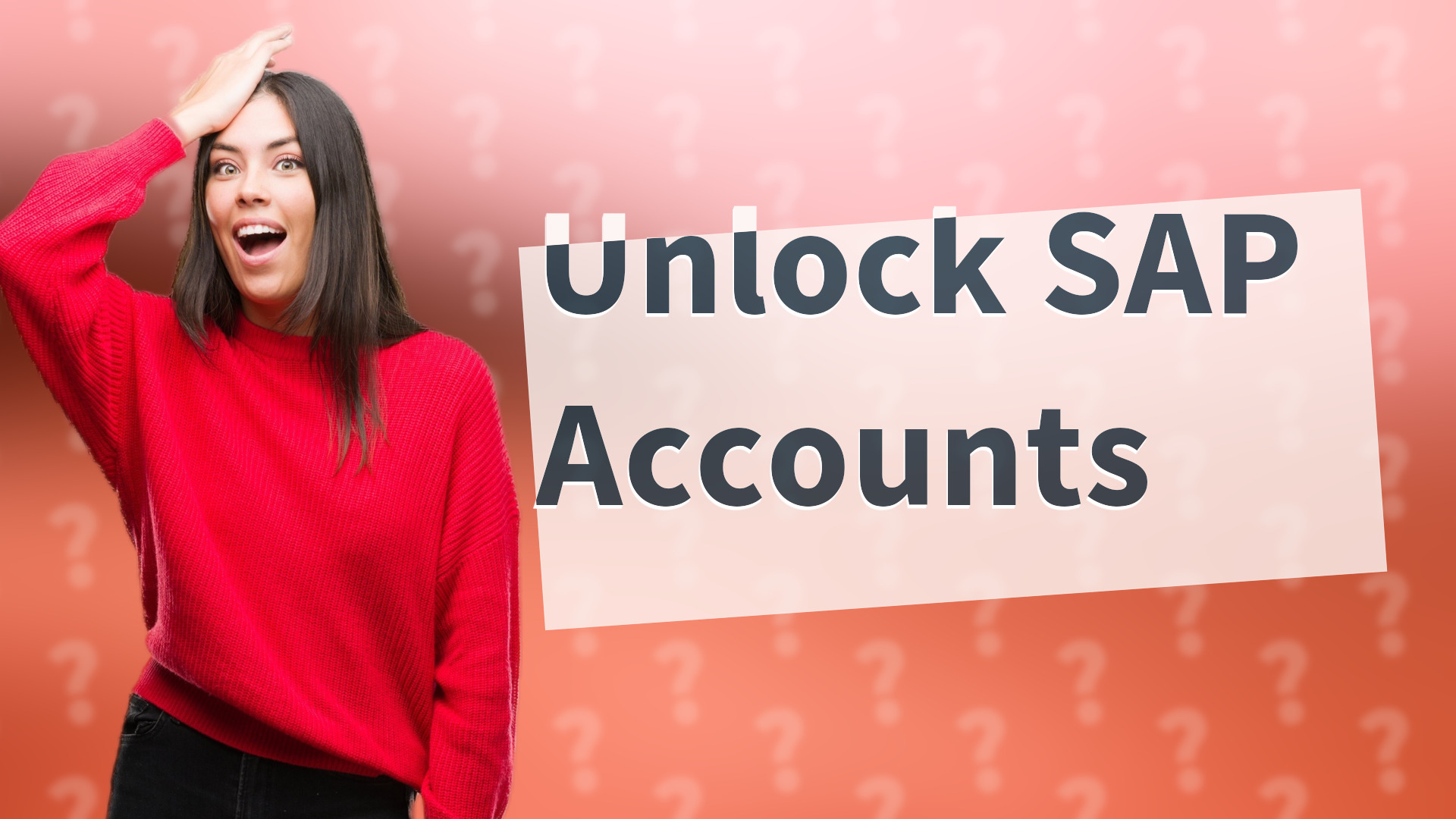 Unlock SAP Accounts