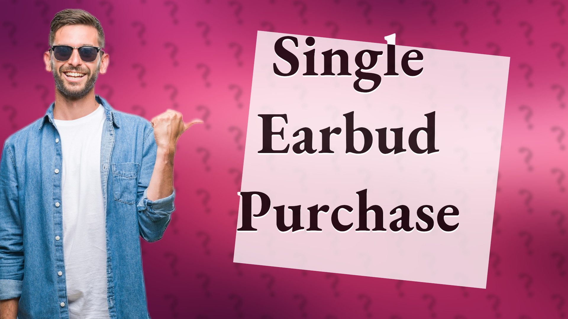 Single Earbud Purchase