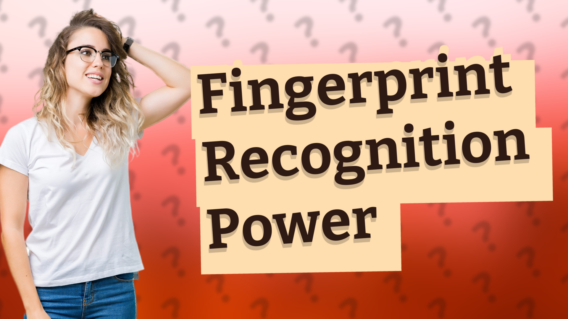 Fingerprint Recognition Power