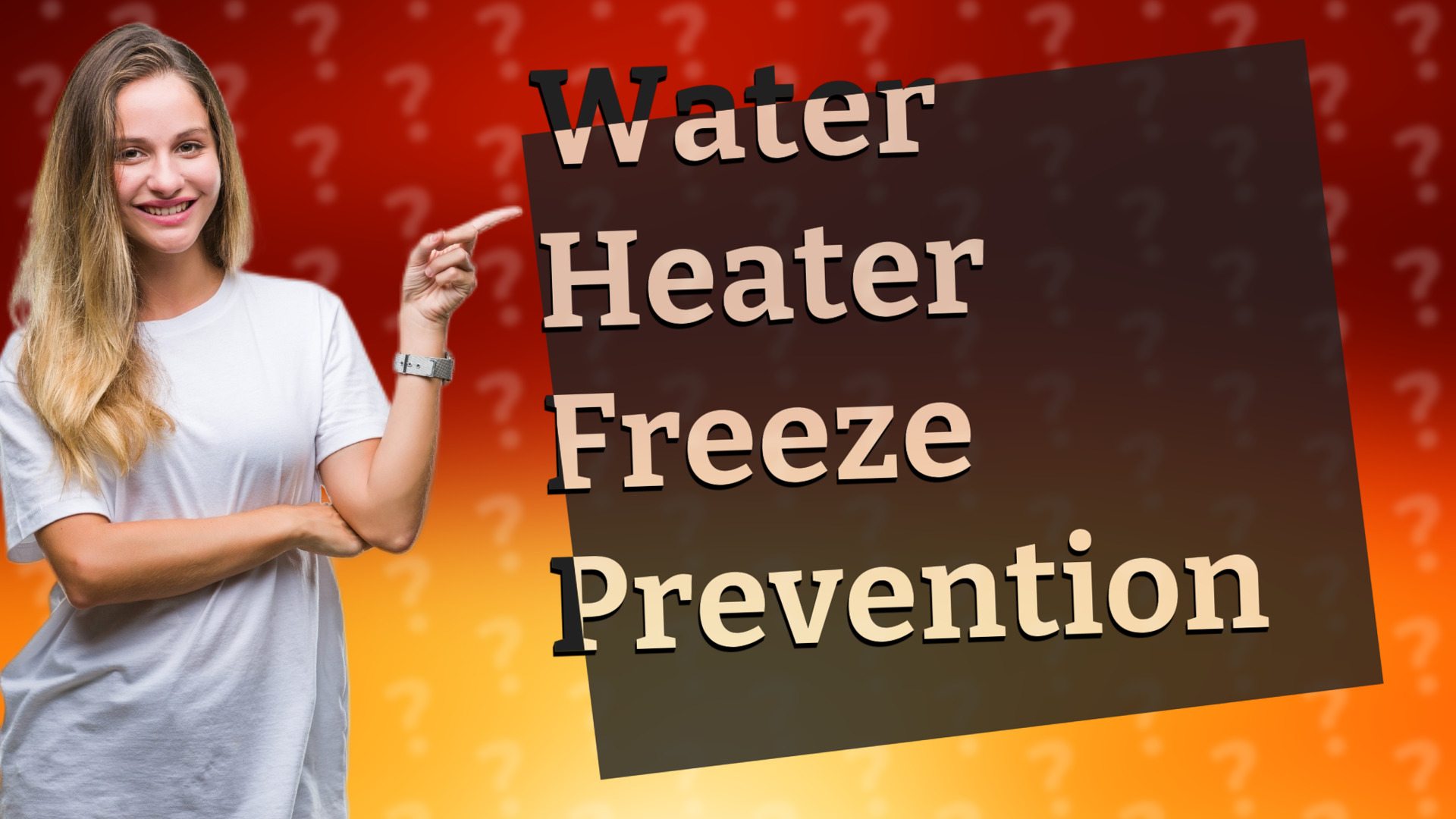 Water Heater Freeze Prevention