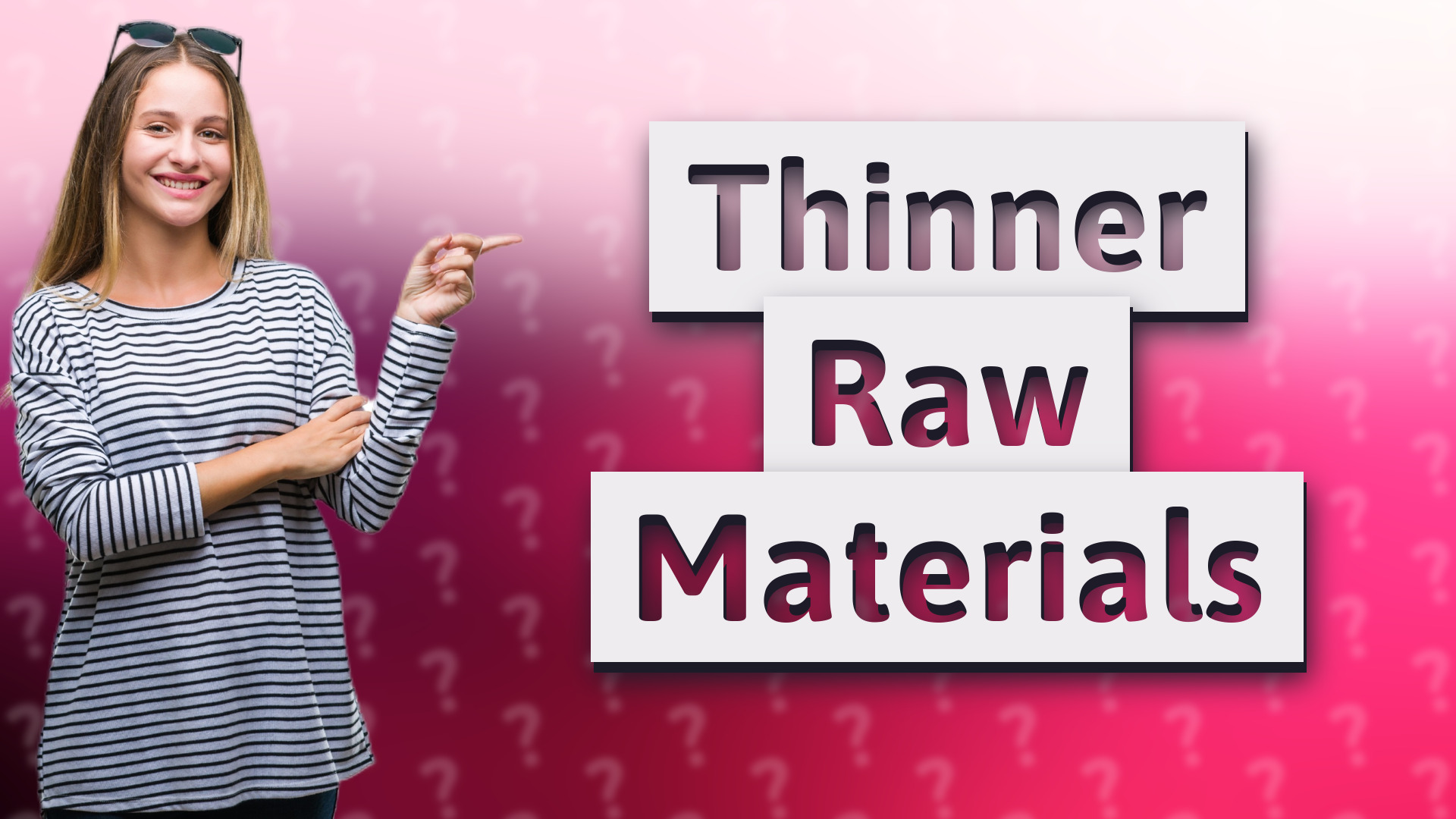 Thinner Raw Materials