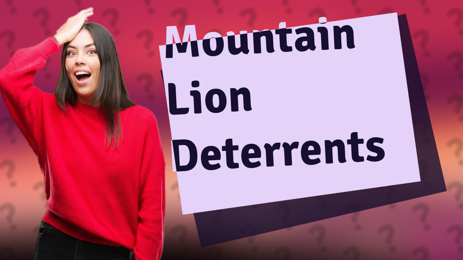 Mountain Lion Deterrents
