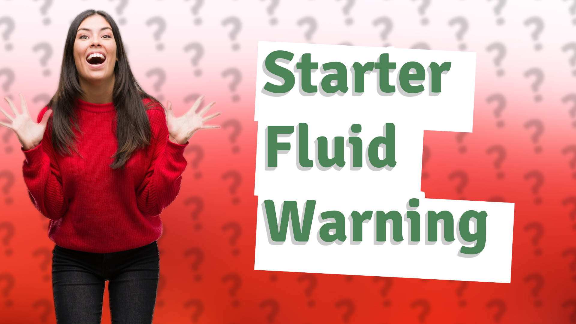 Starter Fluid Warning